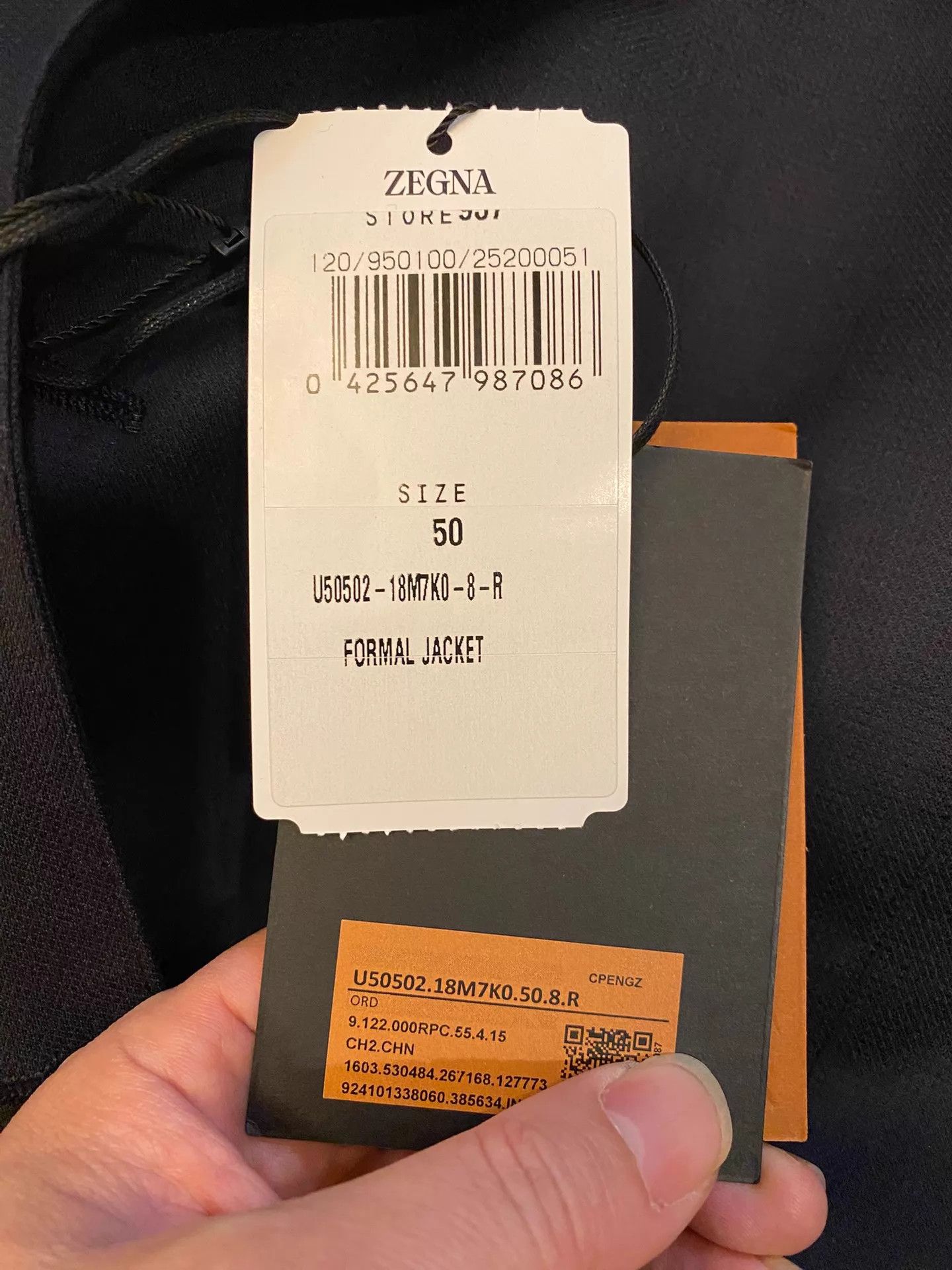 Ermenegildo Zegna ZEGNA New Logo DB 100% Wool Italian Blazer Size 50 Size 50R - 8 Thumbnail