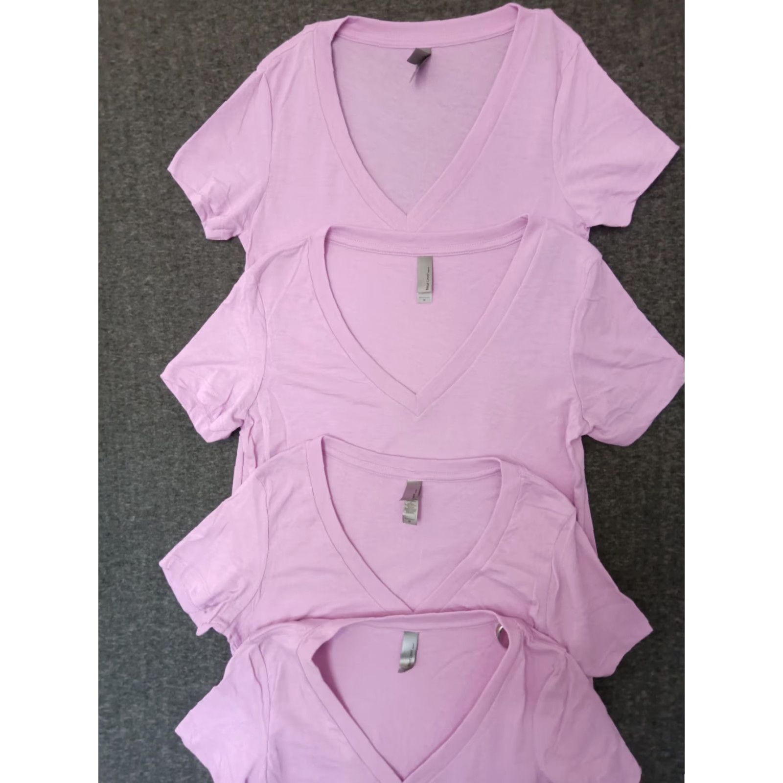 Next Level Next Level T-Shirt Women V-Neck Shirt Short Sleeve Pink M 4-Pack Size M / US 6-8 / IT 42-44 - 3 Thumbnail