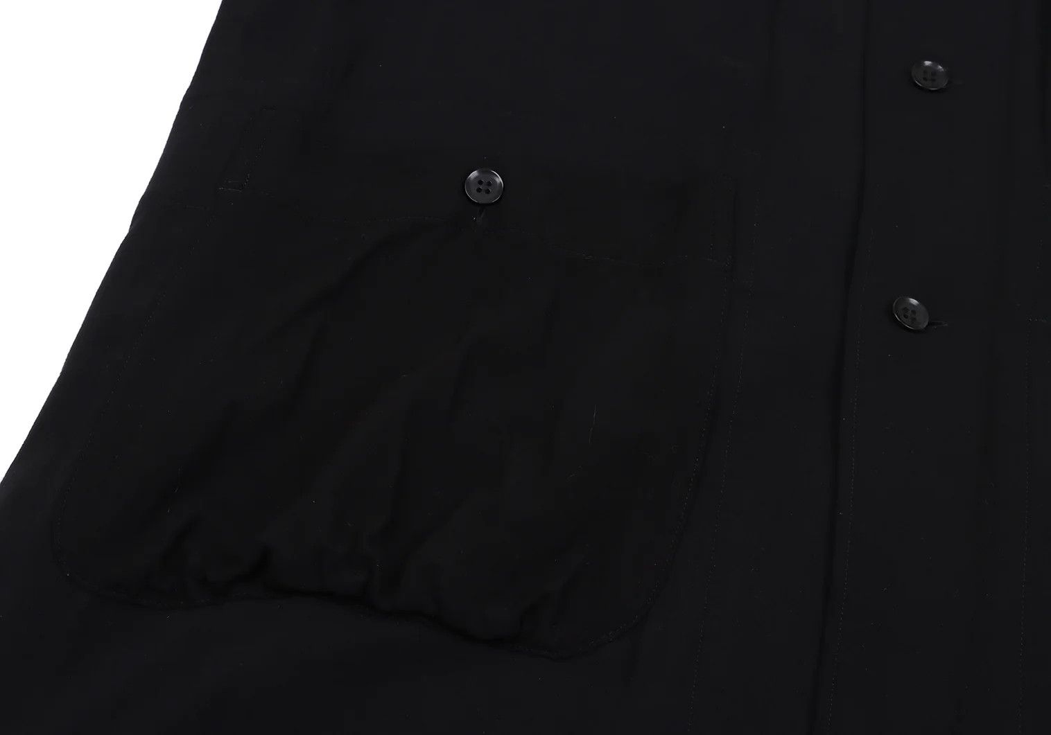 Yohji Yamamoto Yohji Yamamoto Rayon Pocket Design Long Shirt Size US XL / EU 56 / 4 - 11 Thumbnail