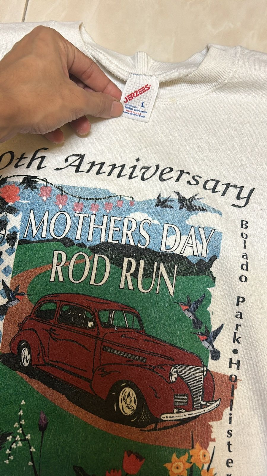 Vintage VTG SWEATSHIRT MOTHER DAY ROD RUN Size US L / EU 52-54 / 3 - 4 Thumbnail