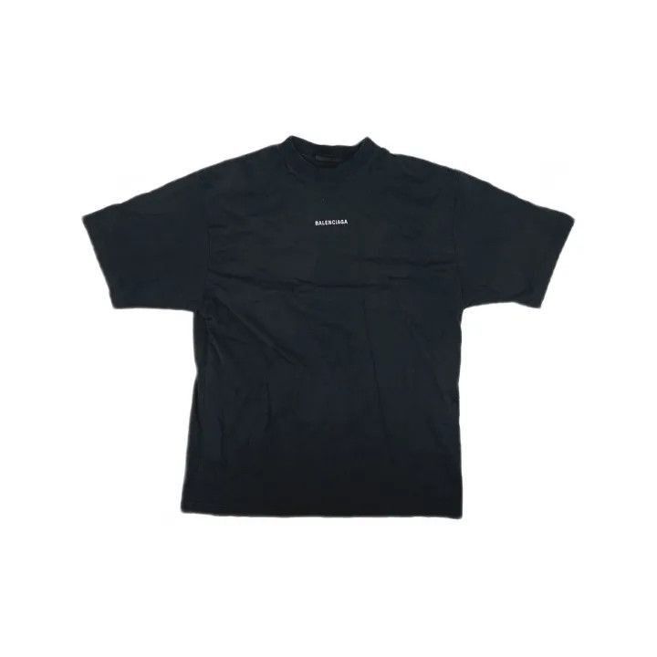 Balenciaga Balenciaga Balenciaga Black Logo Print Short Sleeve TShirt Size US XL / EU 56 / 4 - 2 Thumbnail