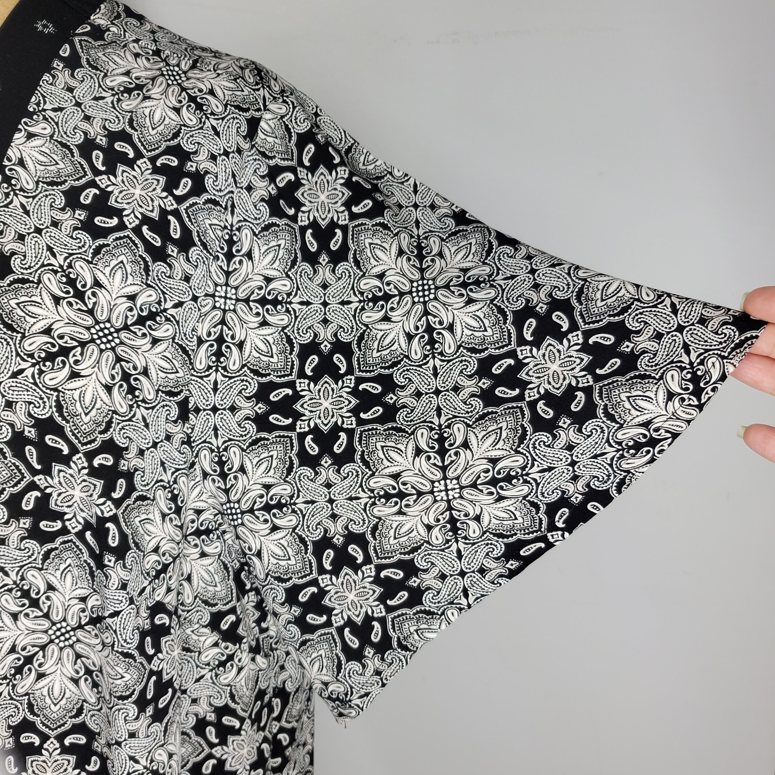 Torrid Torrid Size 1/1X Duster Robe Kimono Blazer Black White Flowy Size XL / US 12-14 / IT 48-50 - 5 Thumbnail