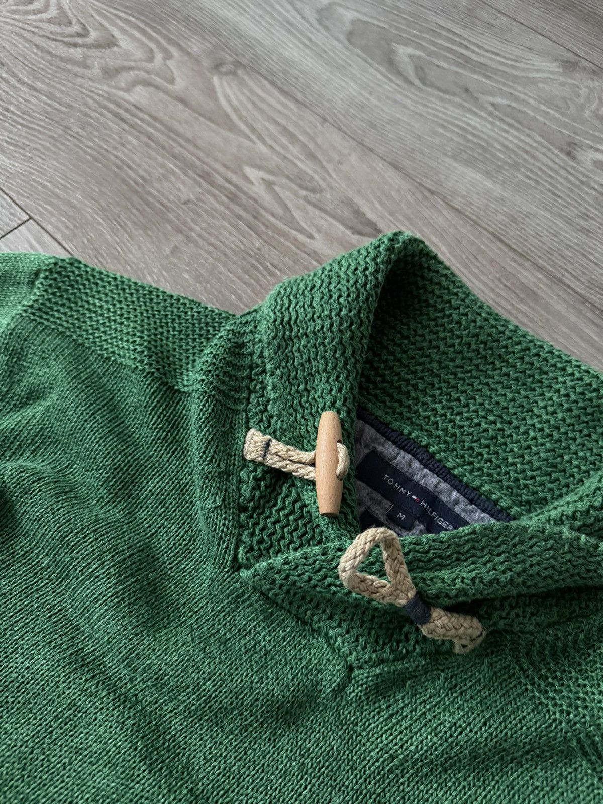 Tommy Hilfiger Tommy Hilfiger Linen Cotton Green Mens Sweater Size US M / EU 48-50 / 2 - 14 Thumbnail