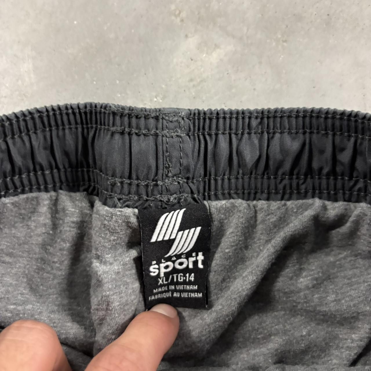Vintage Crazy Vintage Y2K/2000s Grey Nylon Striped Essential Track Pants! Size US 27 - 4 Thumbnail