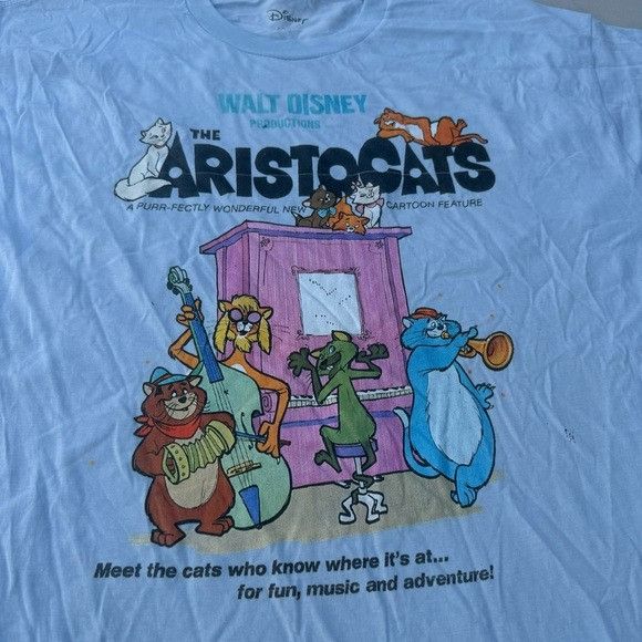 Disney New Disney The Aristocats Classic Poster T-Shirt Sz XL Size US XL / EU 56 / 4 - 3 Thumbnail