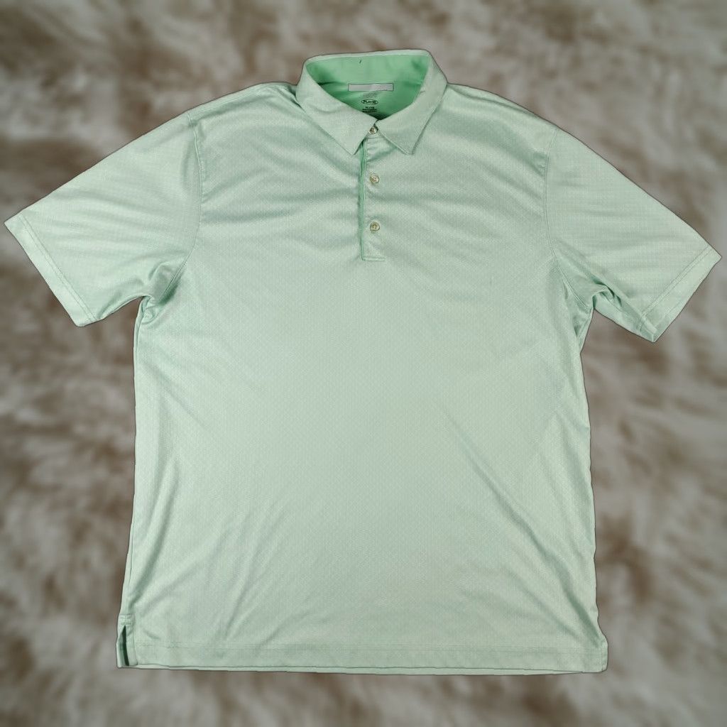 Vintage Greg Norman Polo Shirt Mens XL Green Geometric Shark Golf Casual Short Sleeve Polo Shirt Size US XL / EU 56 / 4 - 1 Thumbnail