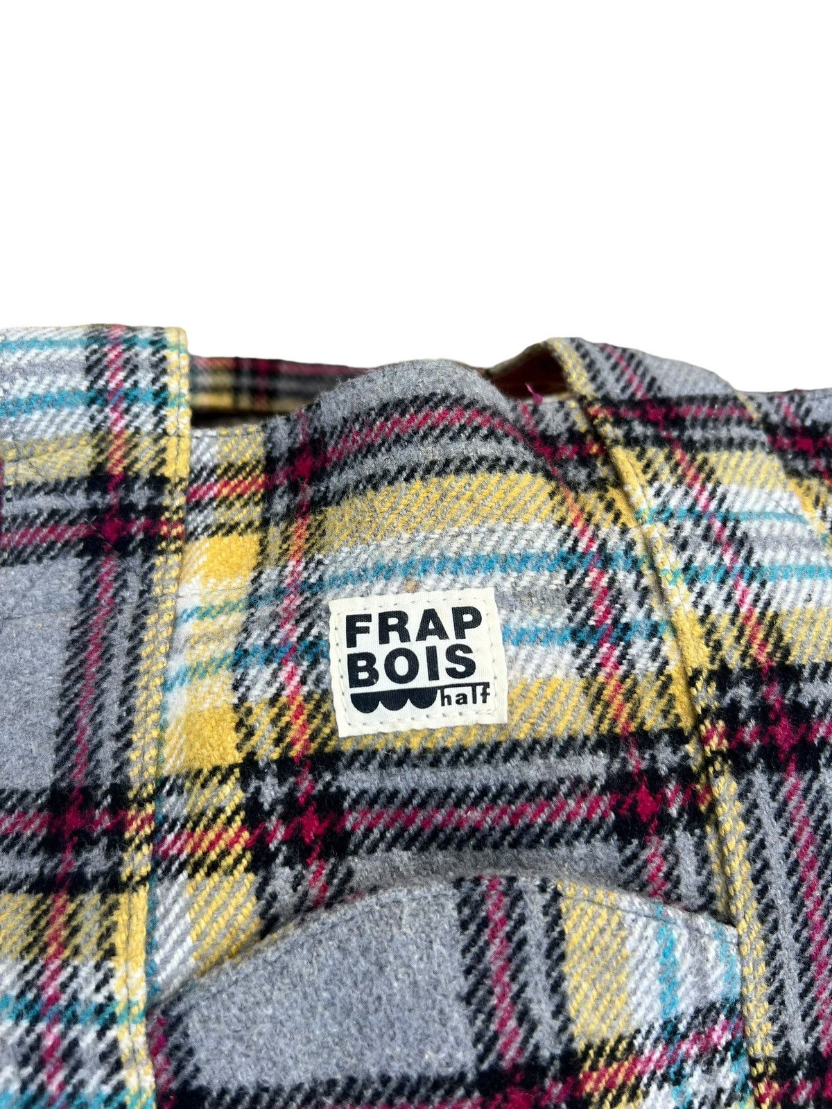 Frapbois Vintage Frapbois Japan Flannel & Fleece Hybrid Tote Bag Size ONE SIZE - 8 Thumbnail