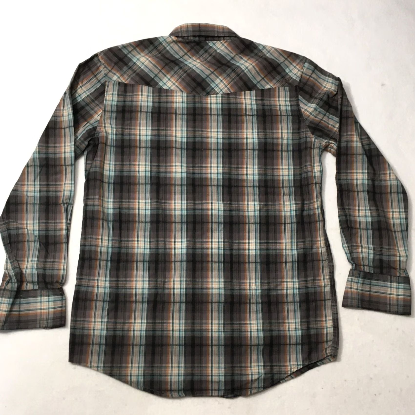 Vintage Coastal shirt men’s large plaid Pearl snap long sleeve button up Pockets Size US L / EU 52-54 / 3 - 7 Thumbnail