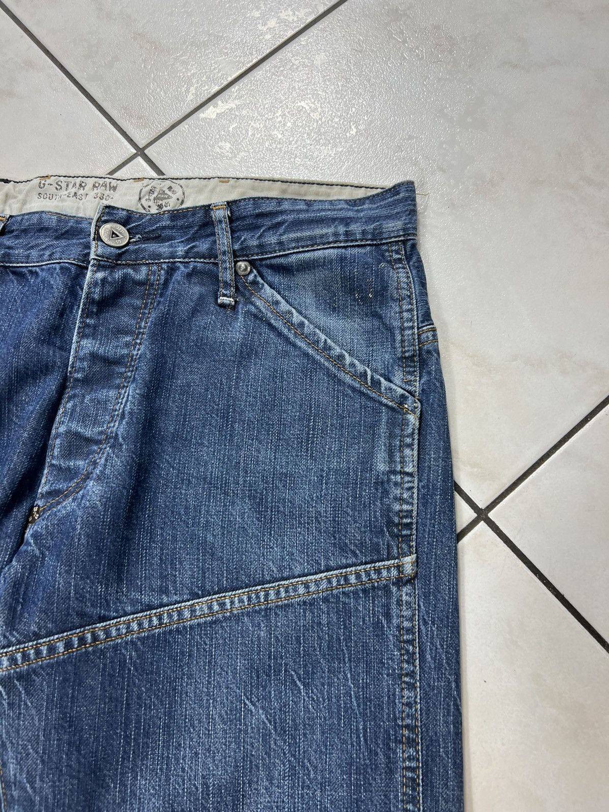 G-Star Vintage G-Star Raw y2k denim buckle back jeans elwood narrow Size US 32 / EU 48 - 6 Thumbnail