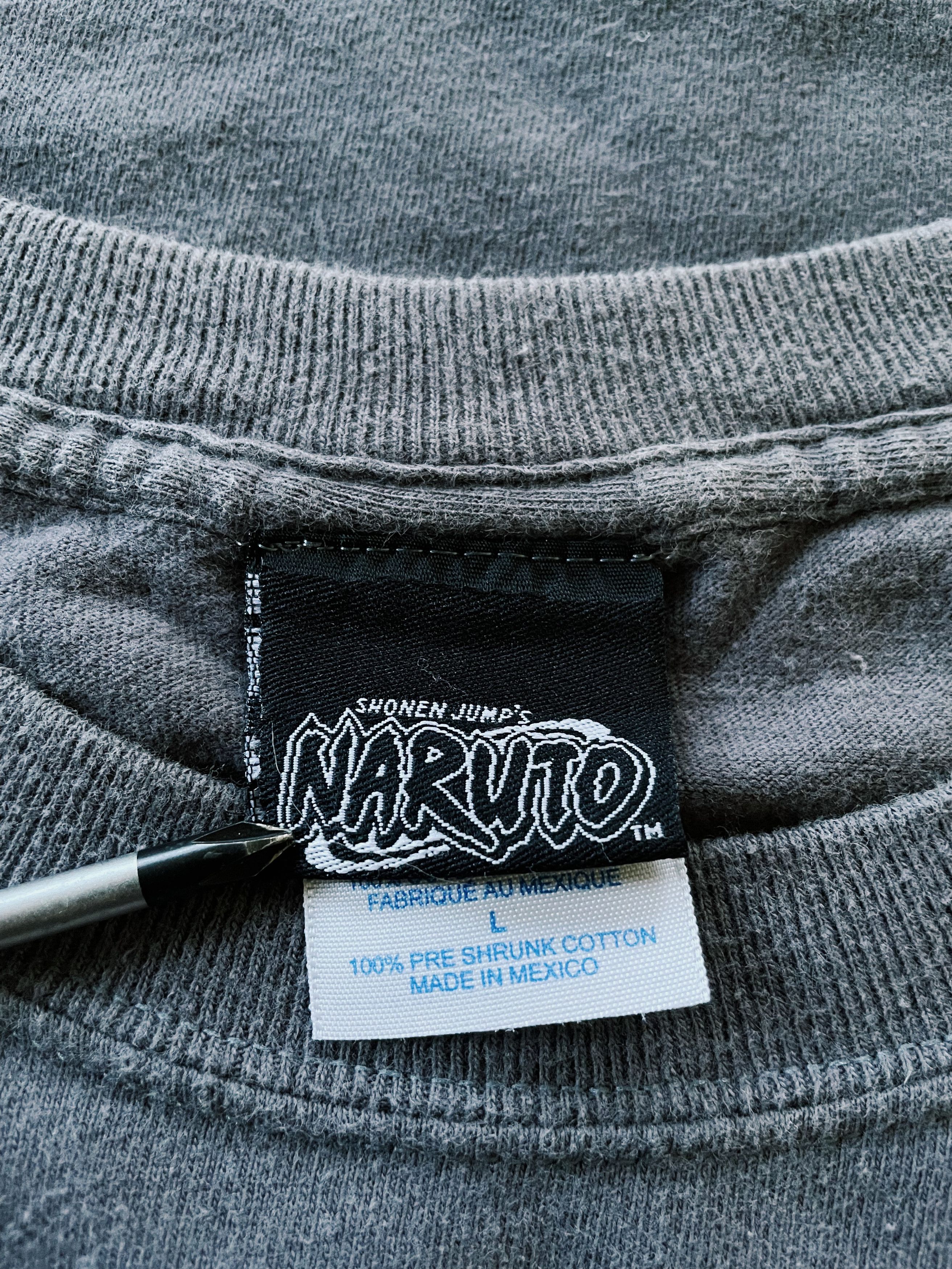 Anime Vintage 2002 Shonen Jump's Naruto Licensed Promo T-shirt Size US L / EU 52-54 / 3 - 4 Thumbnail