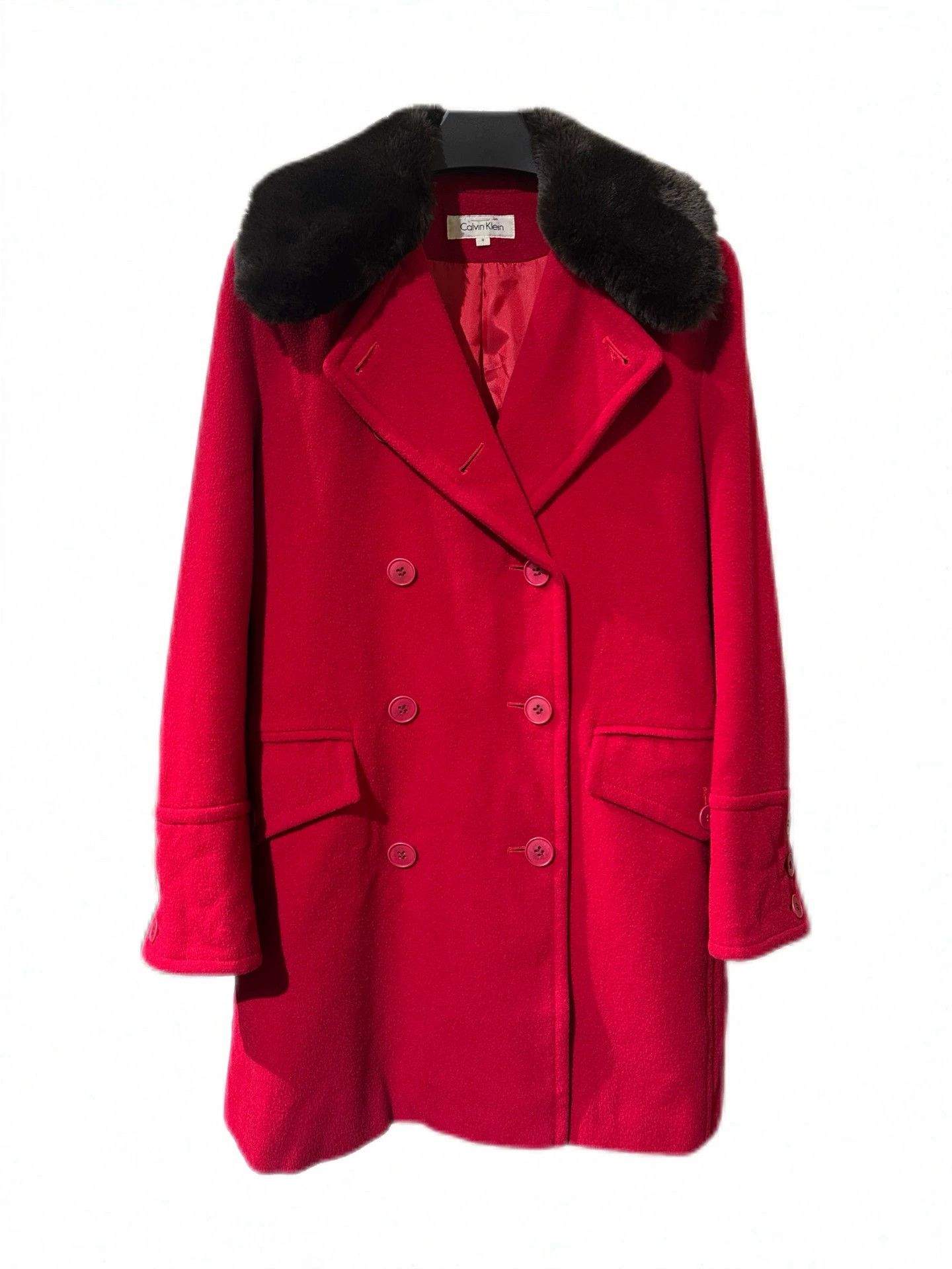Calvin Klein Calvin Klein Vintage Double-Breasted Cashmere Blazer Size 9 Size M / US 6-8 / IT 42-44 - 1 Thumbnail