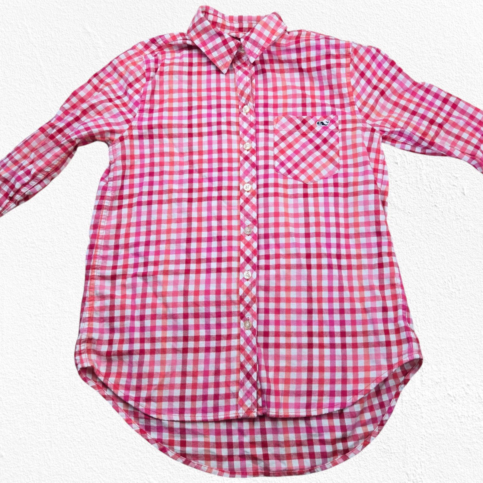 Vineyard Vines Vineyard Vines Pink Gingham Plaid Button Down Shirt Size 0 Size XS / US 0-2 / IT 36-38 - 8 Thumbnail