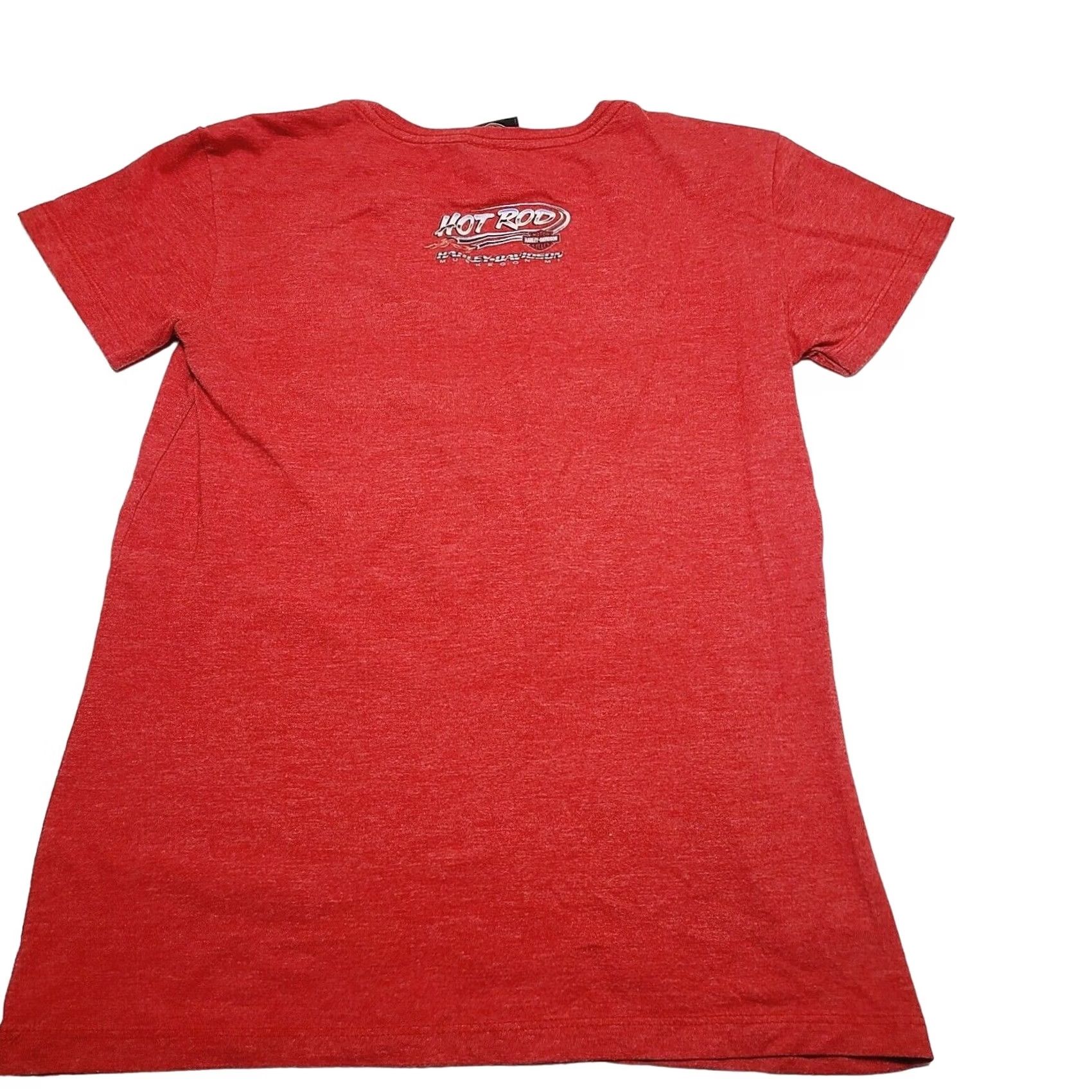 Harley Davidson Harley Davidson T-Shirt Women Medium Red Hot Rod Michigan Wings Size M / US 6-8 / IT 42-44 - 4 Thumbnail