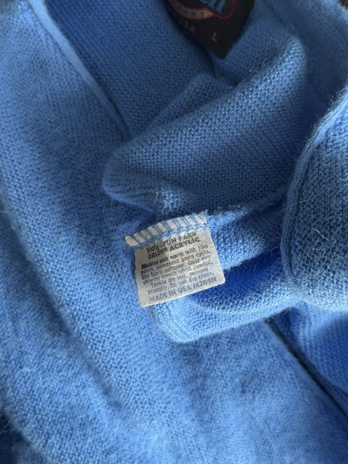Jantzen × Vintage Vintage Jantzen Knit Cardigan Sweater Blue Mens Size Large Size US L / EU 52-54 / 3 - 11 Thumbnail