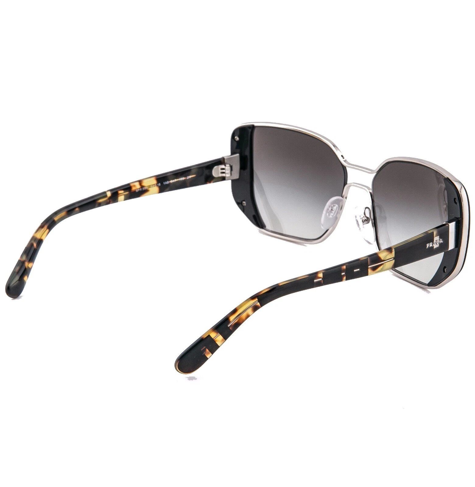 Prada PRADA PR59SS MOD 59S Geometric Black Silver Sunglasses Size ONE SIZE - 5 Thumbnail