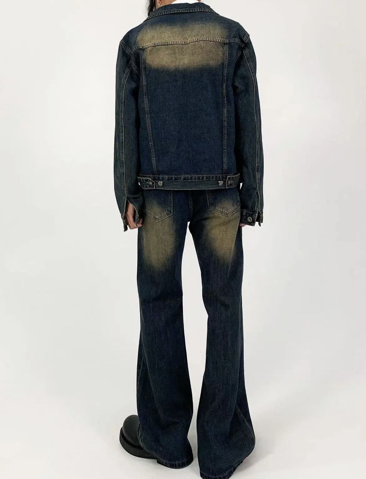 Japanese Brand × Jean Vintage washed distressed loose casual flared jeans Size US 32 / EU 48 - 6 Thumbnail