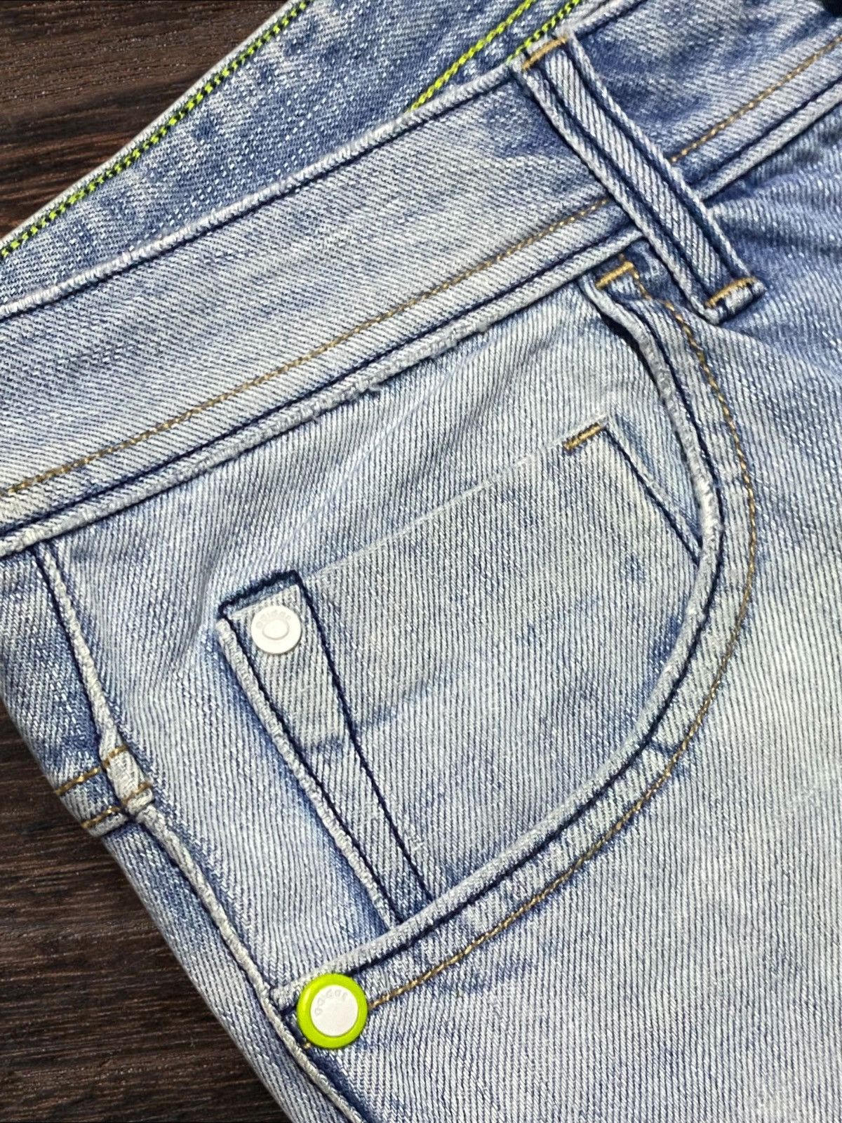 Adidas Vintage Adidas Light Wash Distressed Loose Jeans Size US 33 - 9 Thumbnail