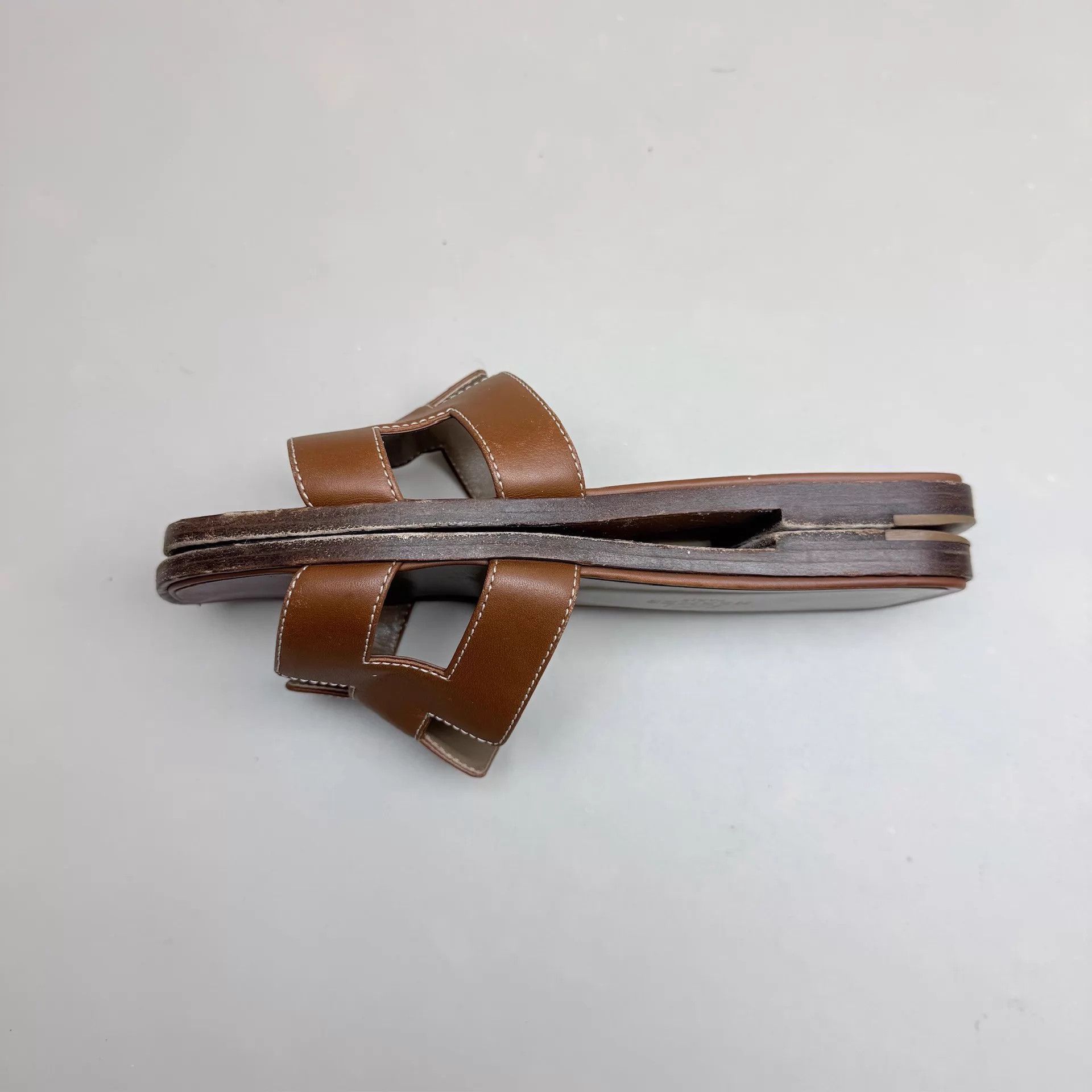 Hermes Hermes Dark Brown H Slipper 36 95 New Size US 5.5 / IT 35.5 - 5 Thumbnail