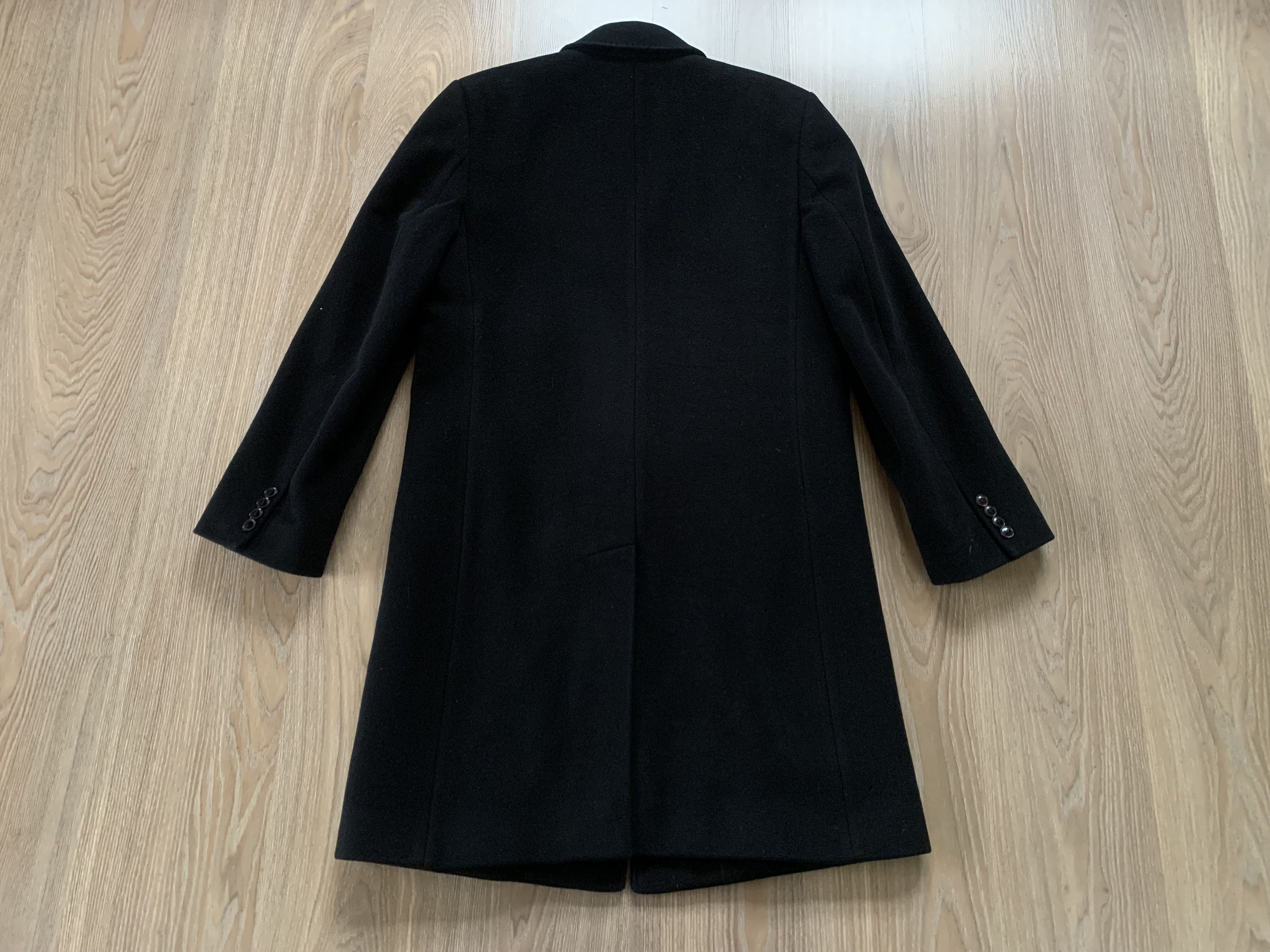 Other Alberto Gianni Cashmere Wool Blended Long Black Coat Size US L / EU 52-54 / 3 - 3 Thumbnail