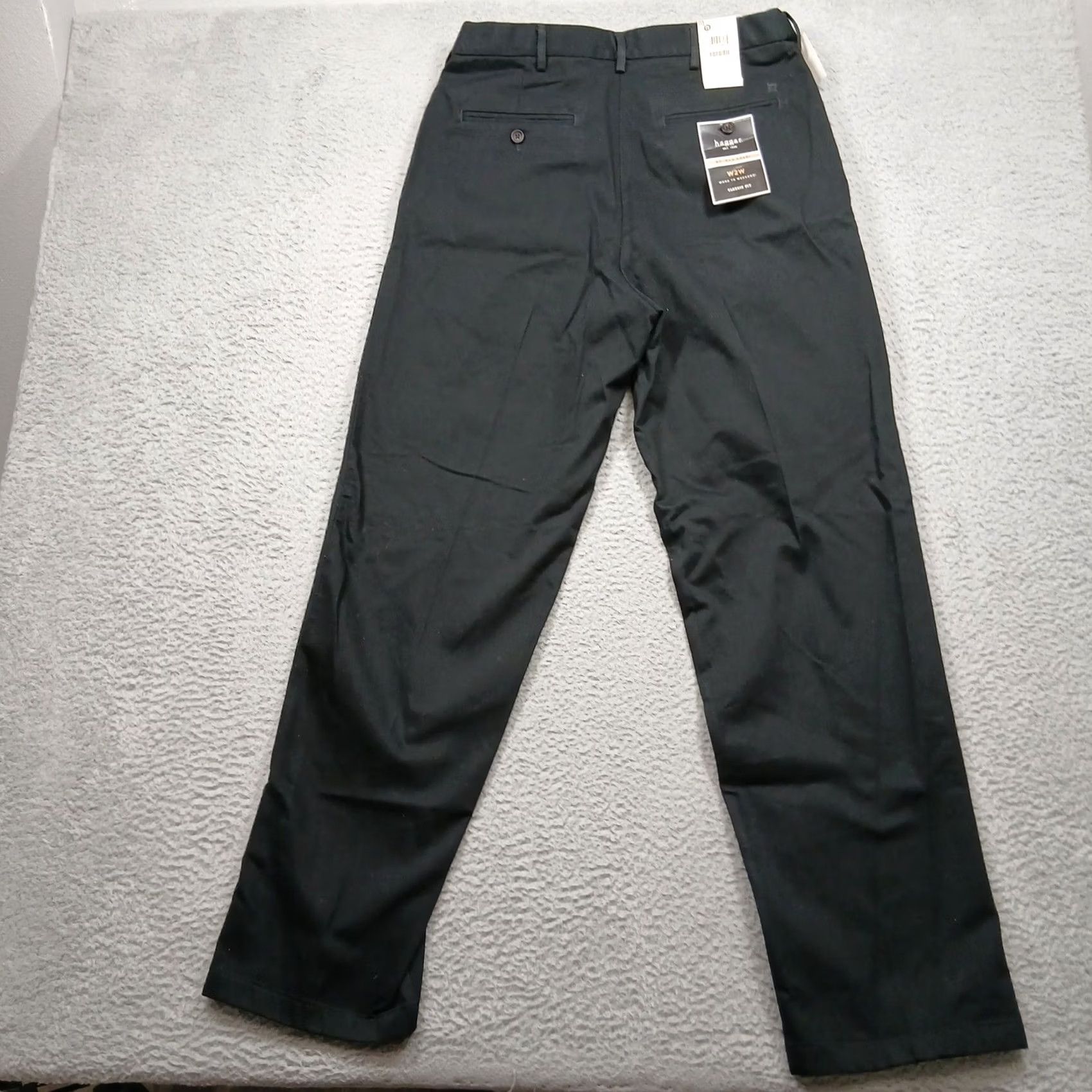Haggar Haggar No Iron Khaki Pants Men's 32x32 Black Classic Fit NWT Size US 32 / EU 48 - 3 Thumbnail