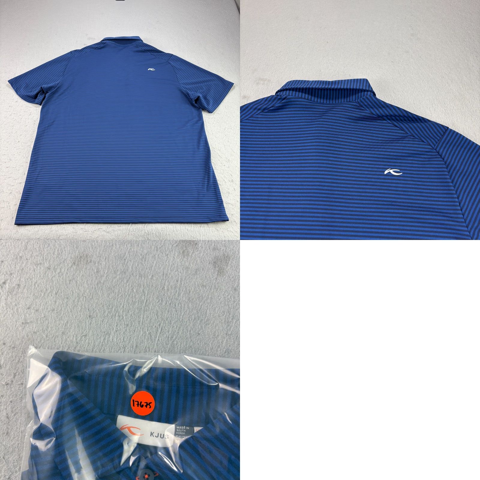 KJUS Kjus Polo Shirt Mens 2XL Blue Striped Golf Performance Wicking Stretch Shirt Mens 2XL Blue Striped Polo KJUS Golf Performance/Activewear Size US XXL / EU 58 / 5 - 8 Thumbnail
