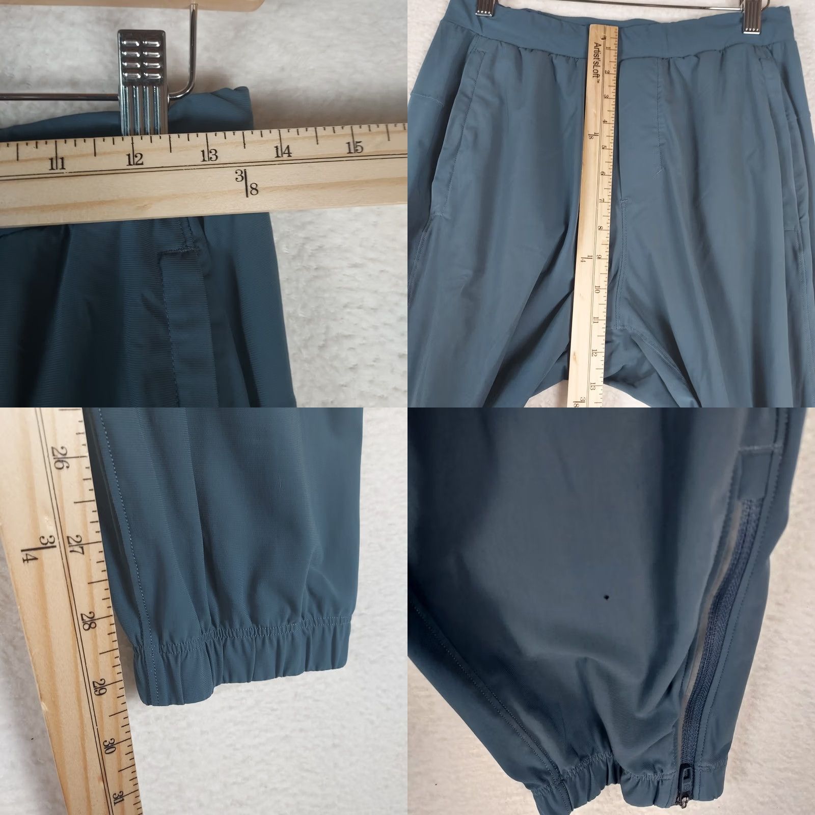 Lululemon Lululemon Women's Jogger Pants Blue S Athletic Lightweight Nylon Blended Fabric Pockets Yoga Activewear Athleisure Spring Summer Fall Tapered Waist Size 28" / US 6 / IT 42 - 8 Thumbnail