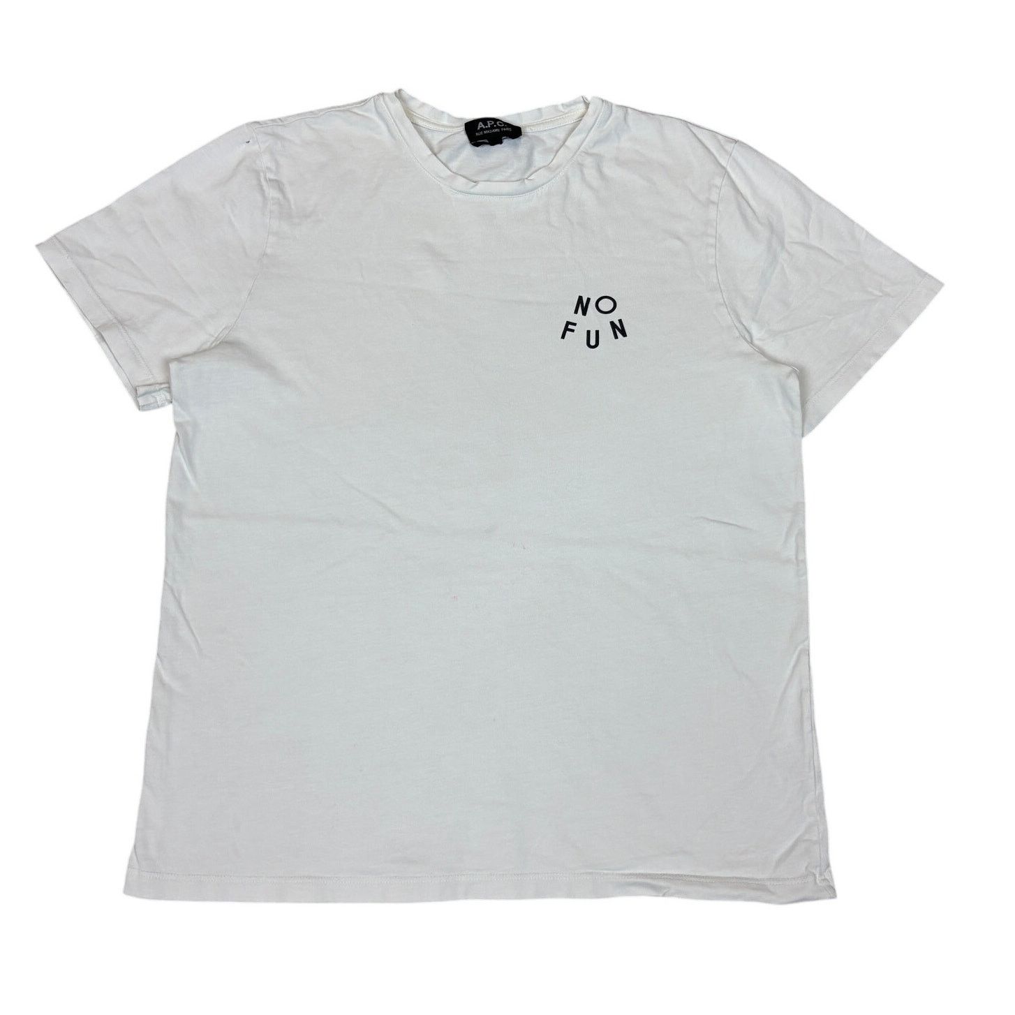 A.P.C. A.P.C. No Fun Tee Short Sleeve T Shirt Men's Medium Size US M / EU 48-50 / 2 - 1 Thumbnail
