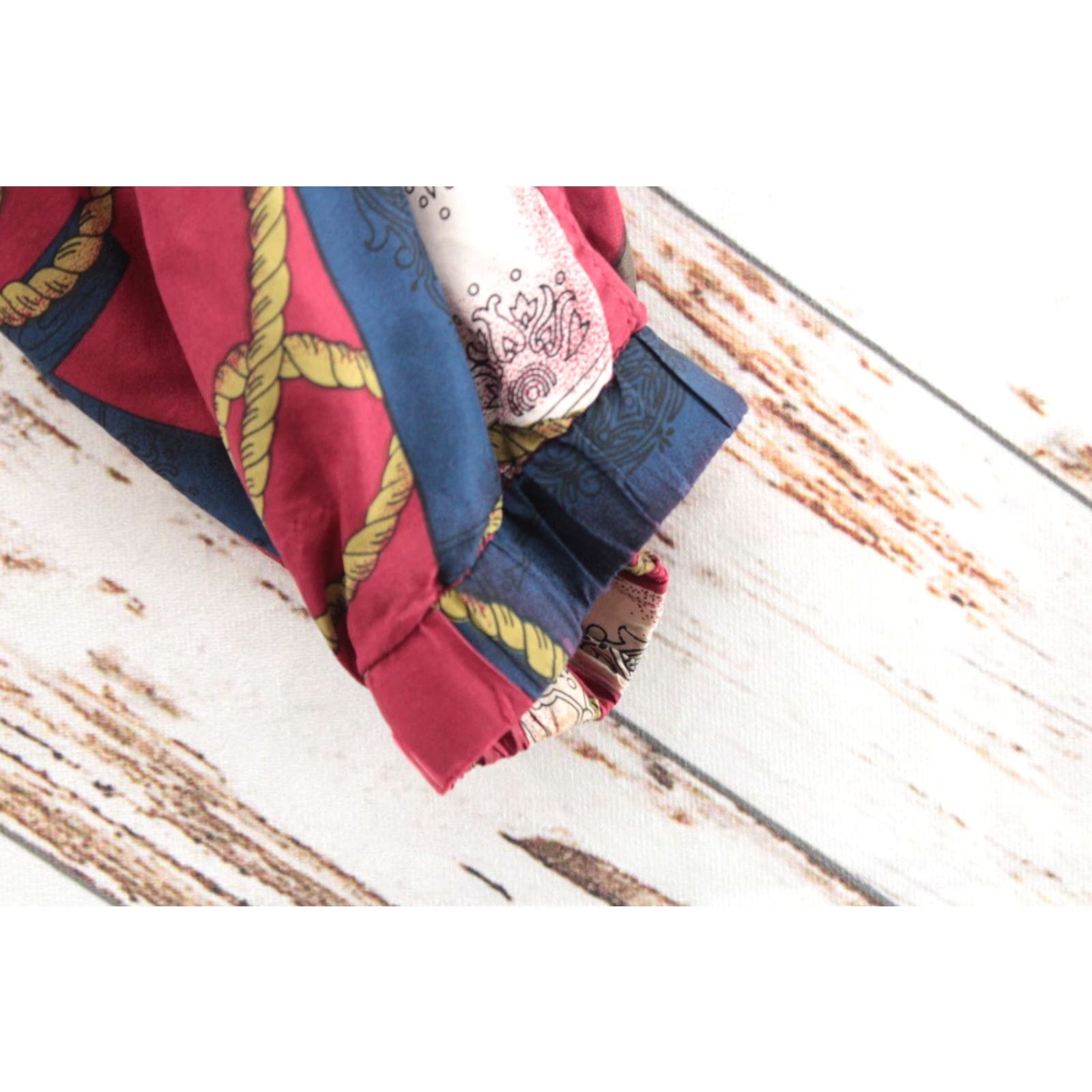 Roper VINTAGE Andy Johns Windbreaker Womens L Silk Red Jacket Clocks Tassels Rope Size L / US 10 / IT 46 - 7 Thumbnail
