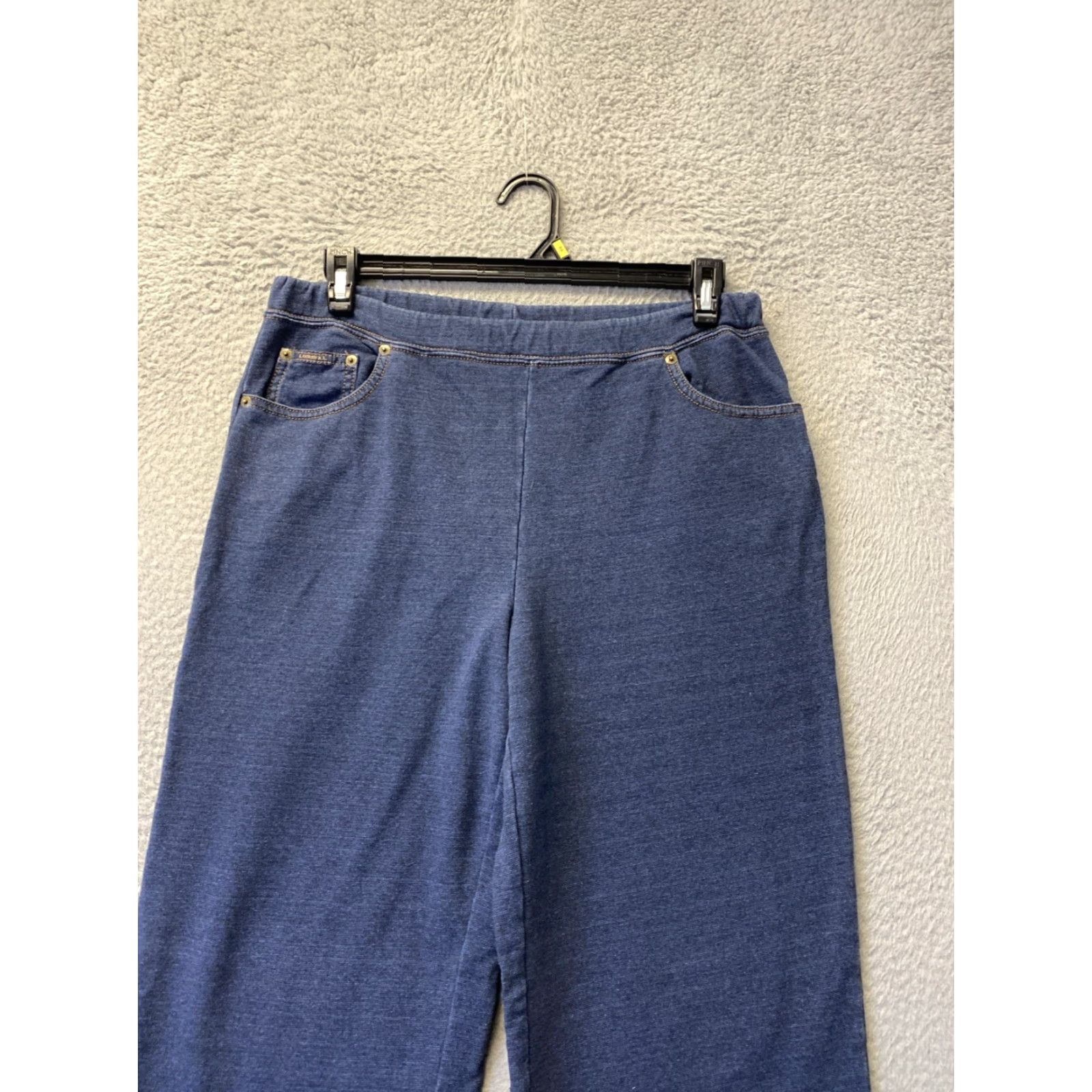 Ralph Lauren Ralph Lauren Jeans Wide-Leg Denim - Women - Size L - Blue - Lightweight Cotton Blend - High Rise - 5-Pocket - Zip Closure Size 36" / US 14 / IT 50 - 2 Thumbnail