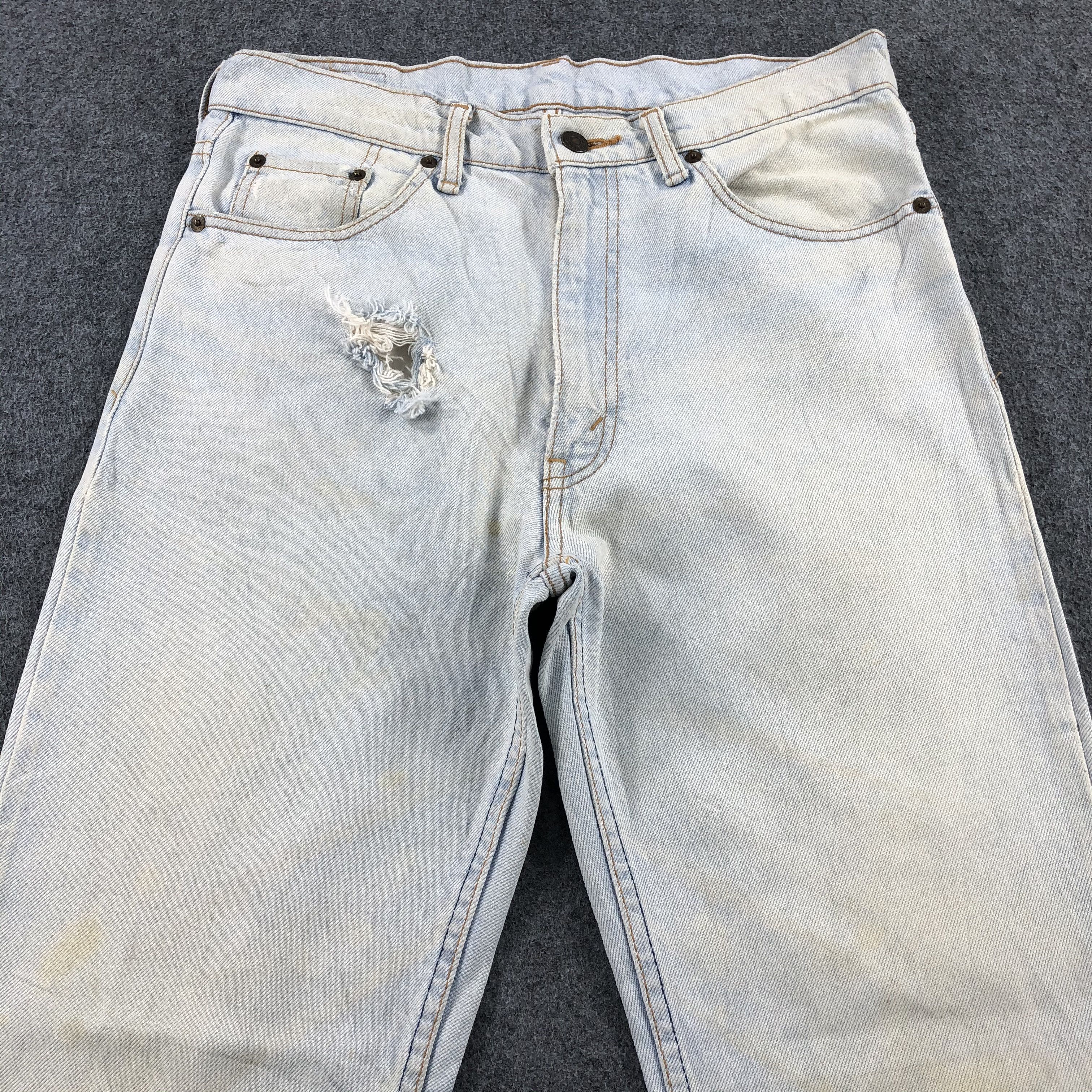 Levi's × Vintage 90s Vintage Light Wash Levis 518 Jeans-JM1922 Size US 32 / EU 48 - 3 Thumbnail