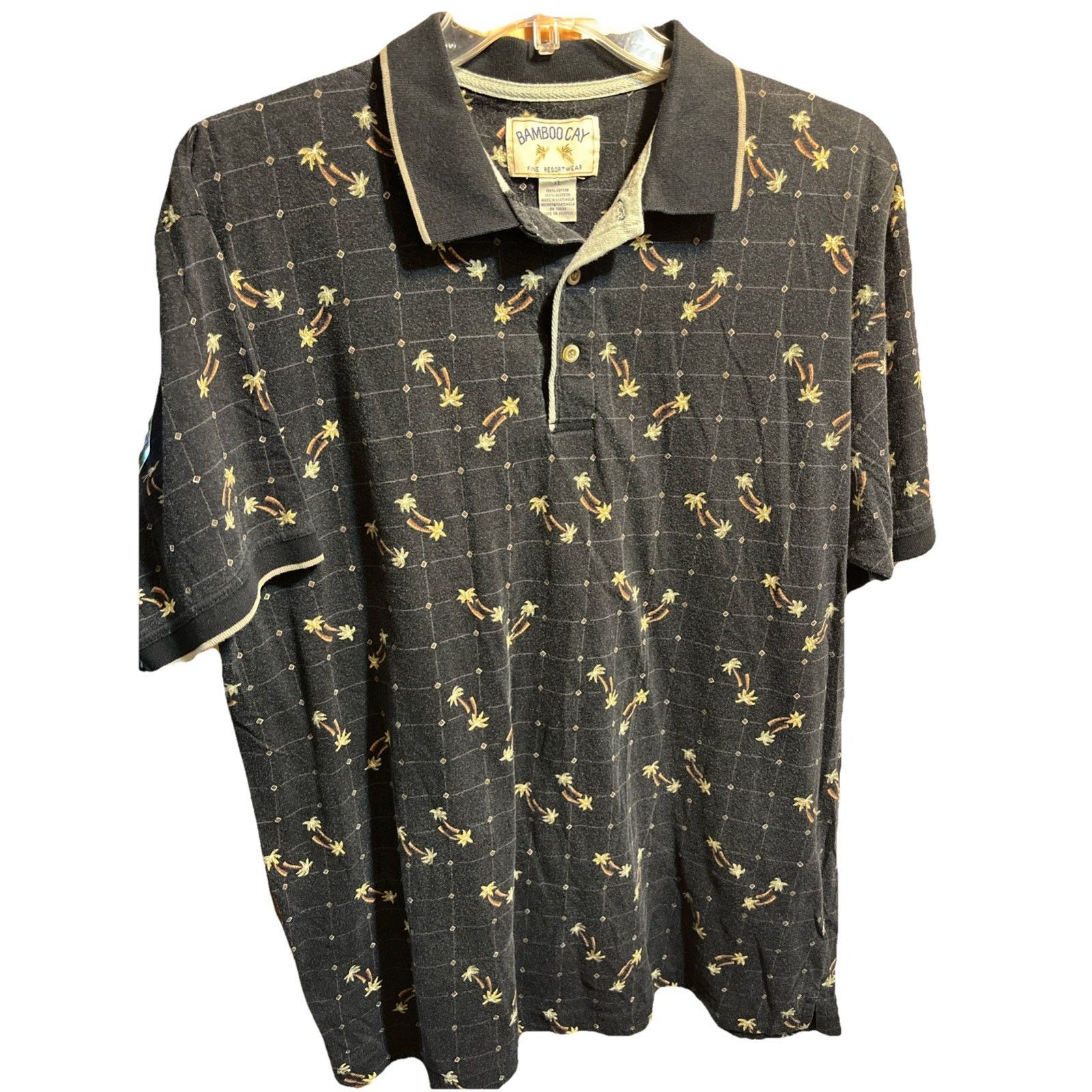 Other Bamboo Cay Polo Shirt Men’s XL Black Floral Hawaiian SS Size US XL / EU 56 / 4 - 1 Thumbnail
