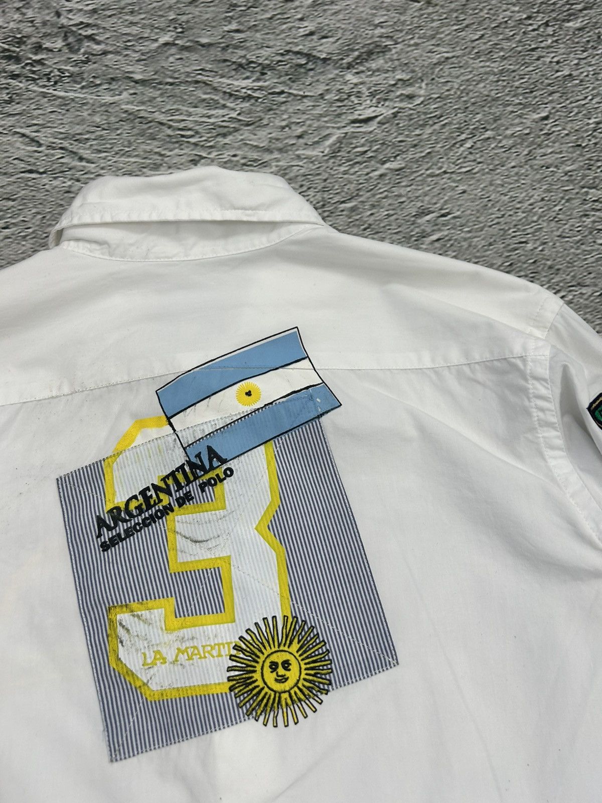La Martina × Vintage La Martina shirt longsleeve white Chief Keef Polo Argentina Size US M / EU 48-50 / 2 - 7 Thumbnail