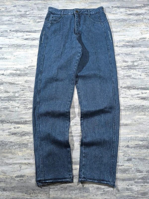 Edwin Edwin "Broken Slim" Made in japan Jeans Very Rare 80s 90s Size US 31 - 6 Thumbnail