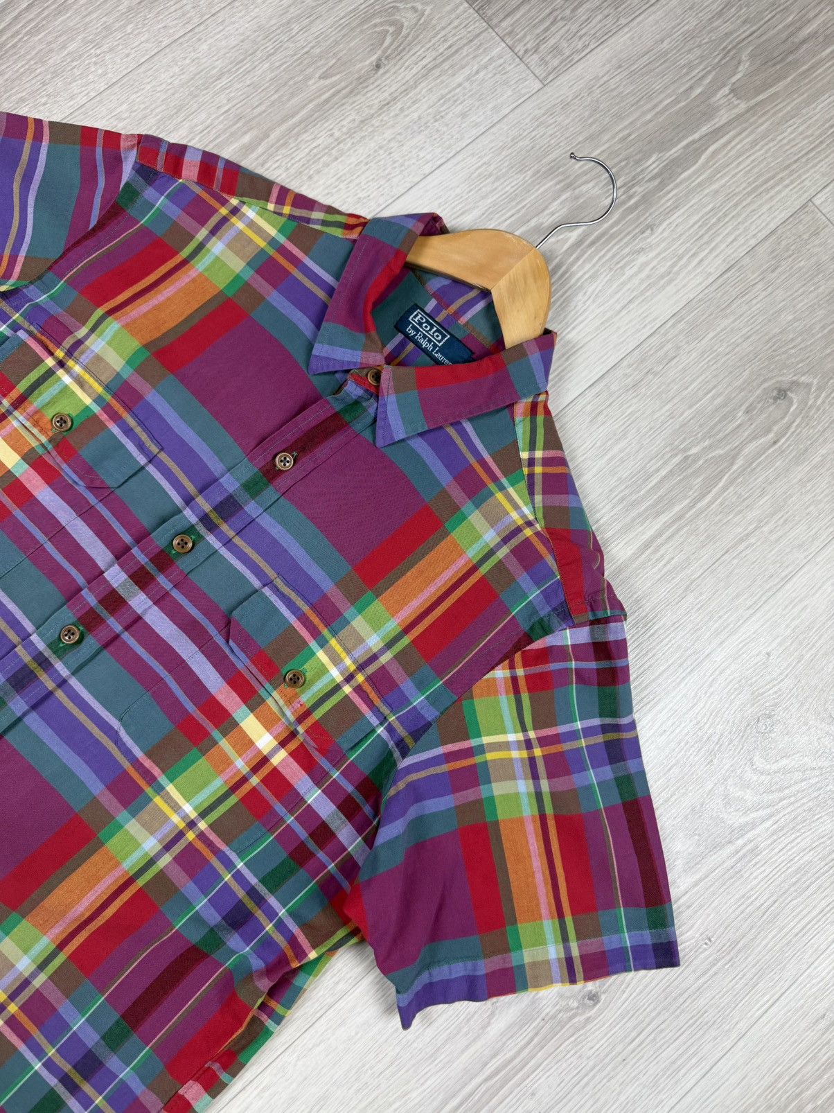 Polo Ralph Lauren Polo Ralph Lauren Multicolor Short Sleeve Shirt Button Up Size US L / EU 52-54 / 3 - 2 Thumbnail