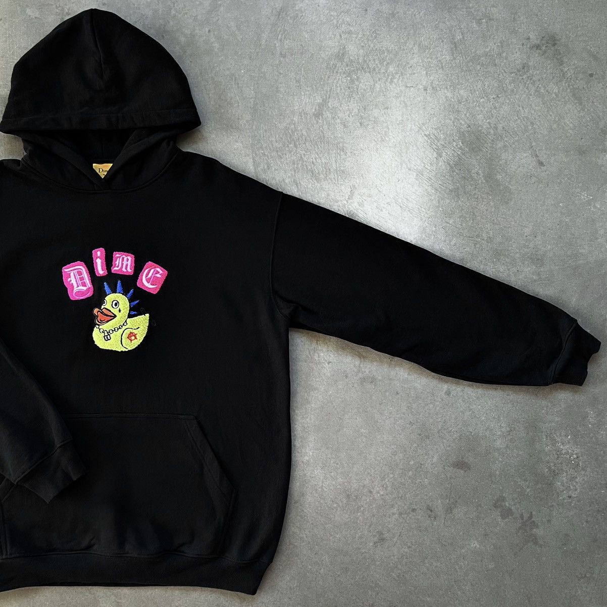 Dime black: REBEL DUCK CHENILLE HOODIE Size US XL / EU 56 / 4 - 7 Thumbnail