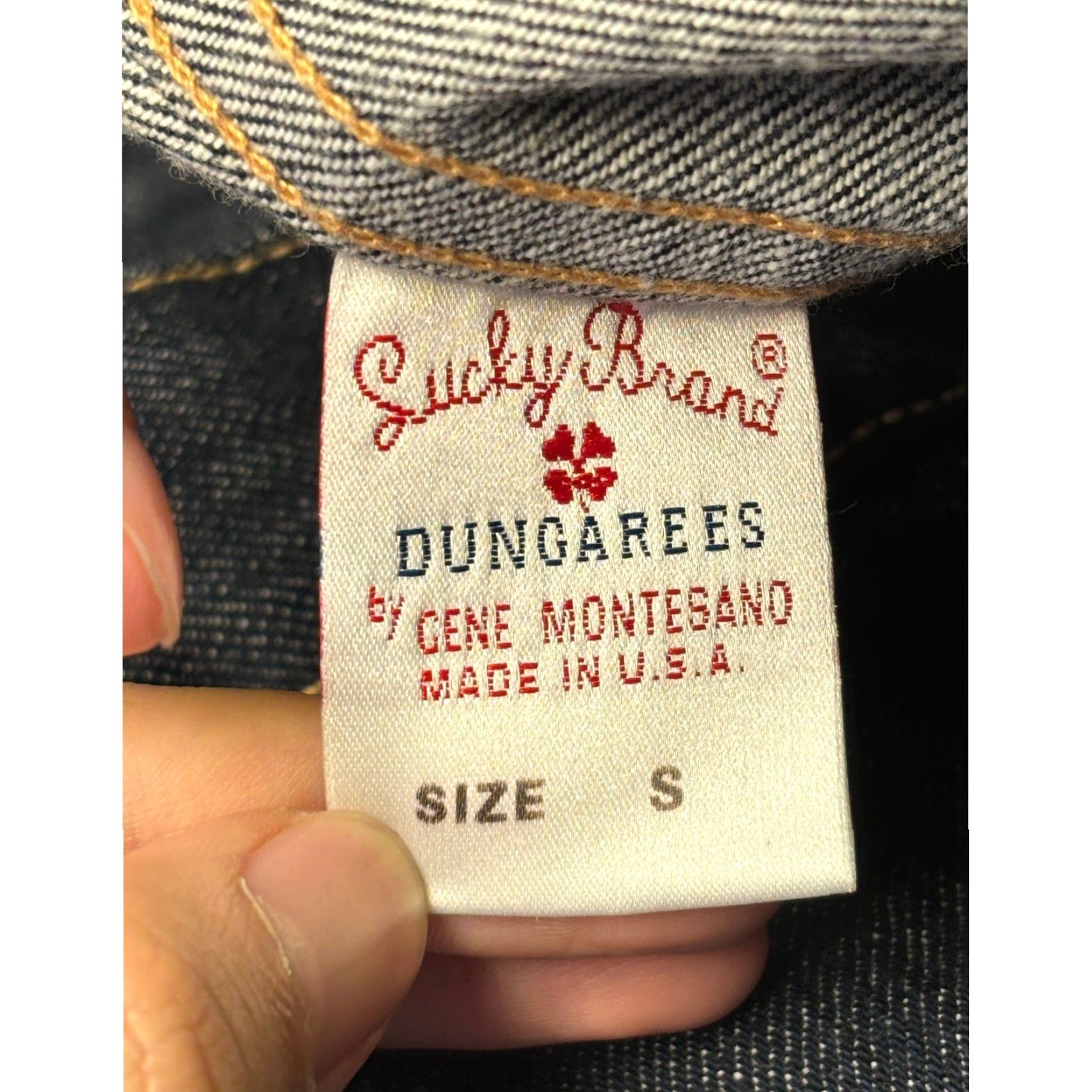 Lucky Brand Lucky Brand Dungarees Denim Jacket Womens Small Dark Wash Indigo USA Size 28" / US 6 / IT 42 - 5 Thumbnail
