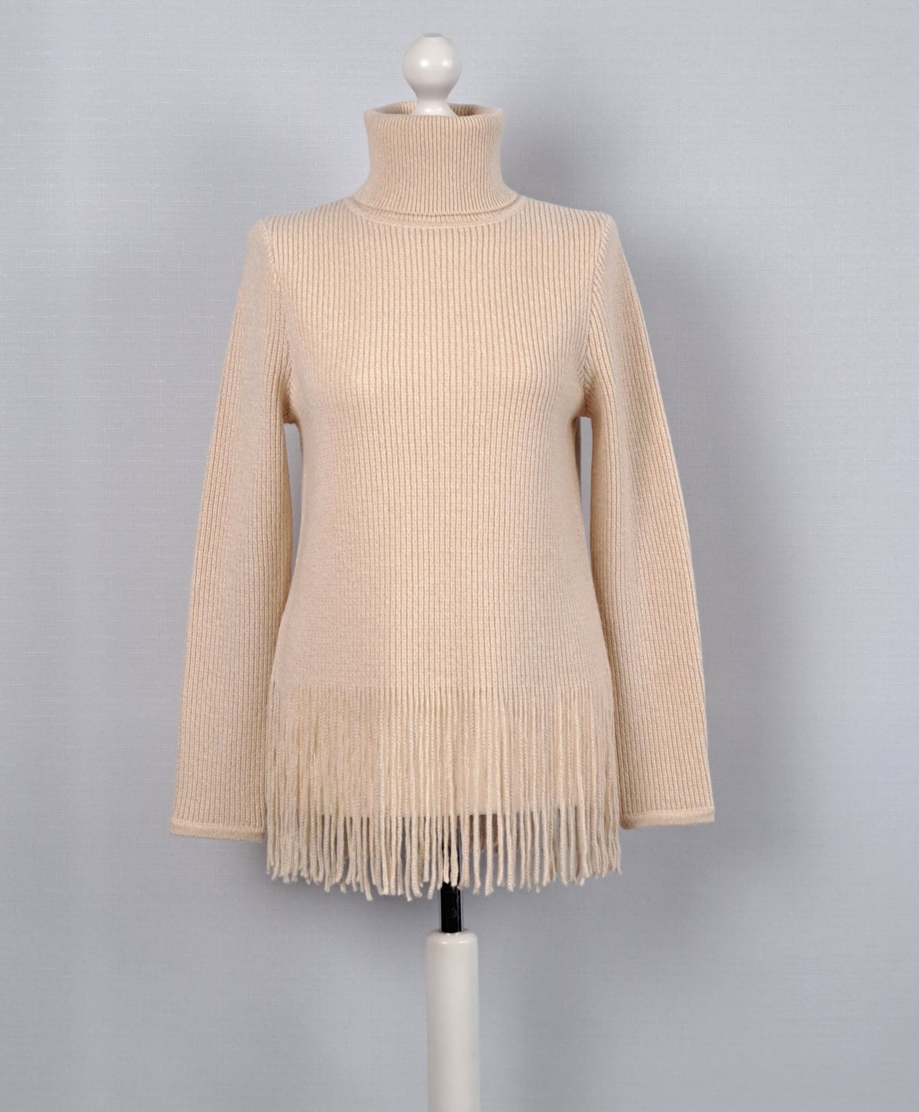 Zimmermann ZIMMERMANN kaleidoscope fringed cashmere blend sweater. Size XS / US 0-2 / IT 36-38 - 4 Thumbnail