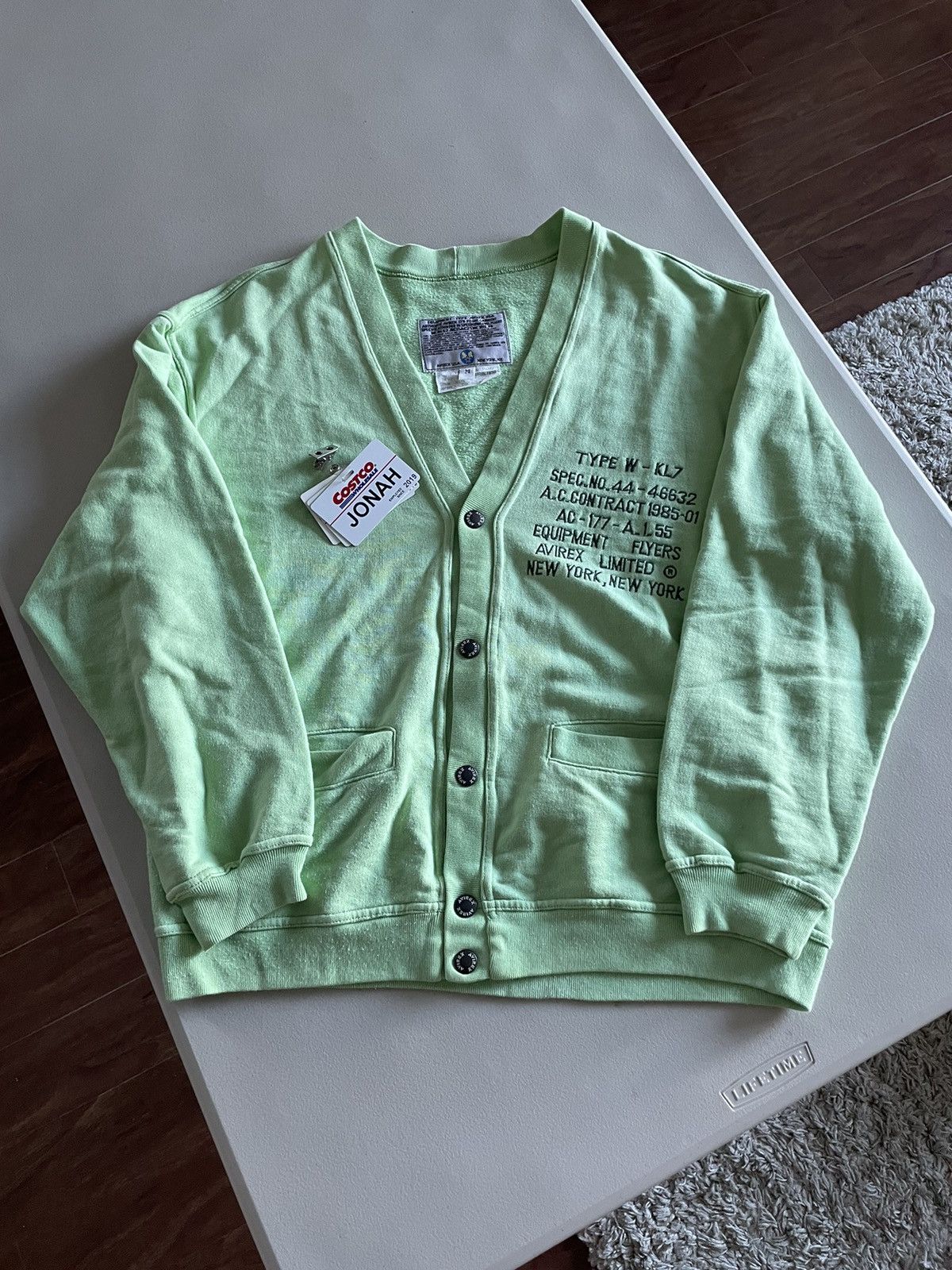 Avirex × Designer × Vintage Vintage 90’s Avirex Military Cardigan Size US M / EU 48-50 / 2 - 1 Thumbnail