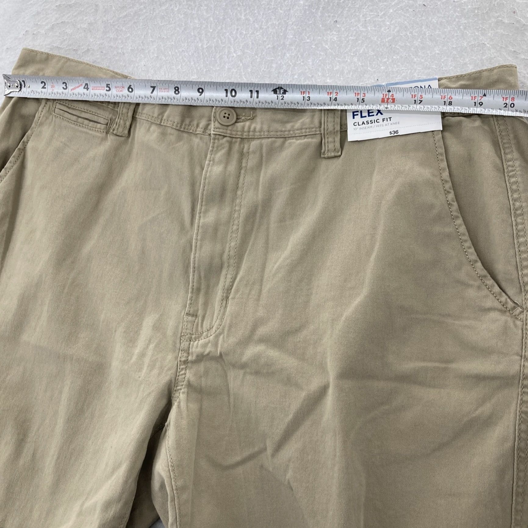 Vintage AriZona Chino Shorts Men's 42 Pockets Hampton Khaki Beige NWT Size US 42 / EU 58 - 3 Thumbnail