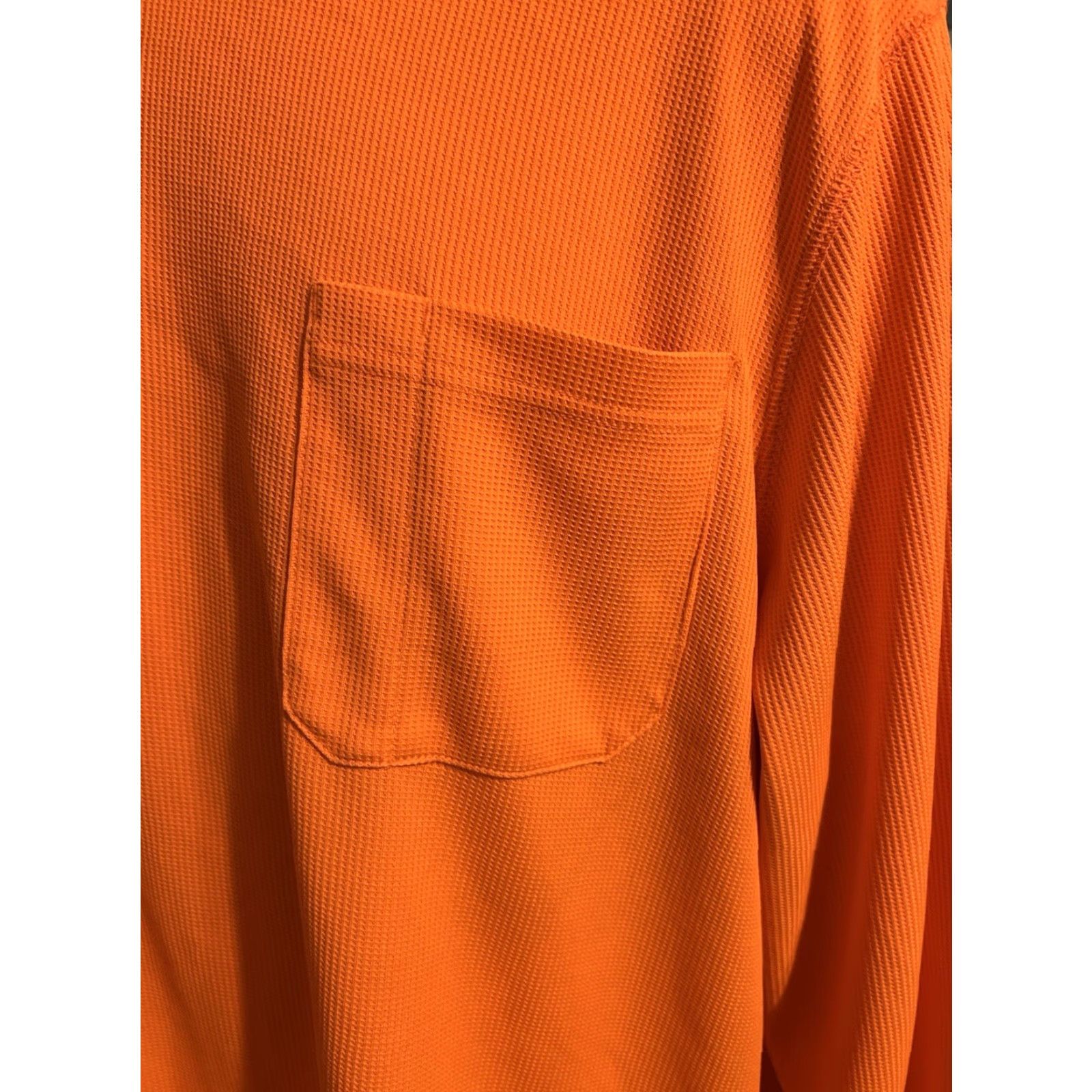 Wrangler VINTAGE Wrangler Long Sleeve Thermal Orange Hunting Safety Men XL Polyester Bright Crew Size US XL / EU 56 / 4 - 6 Thumbnail
