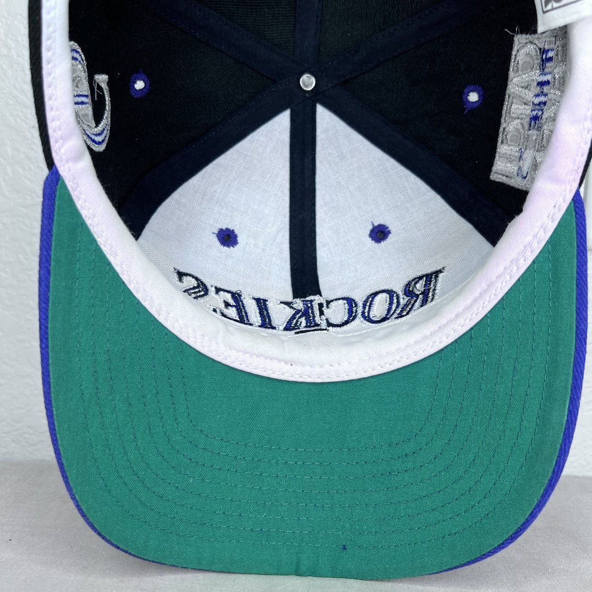 The Game 1990s MLB Colorado Rockies The Game Catch The Fever Snapback Size ONE SIZE - 11 Thumbnail