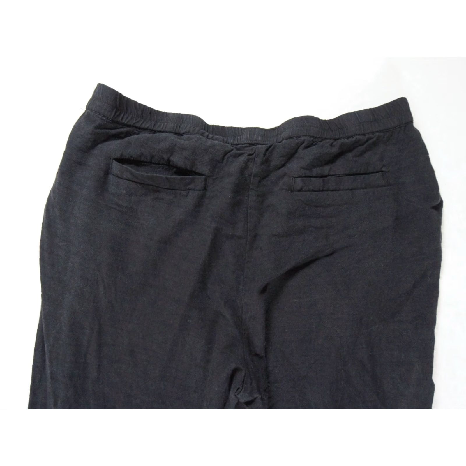 Marine Layer Marine Layer Women's Pants Large Black Lightweight Tencel Stretch Casual Ankle Size 36" / US 14 / IT 50 - 6 Thumbnail