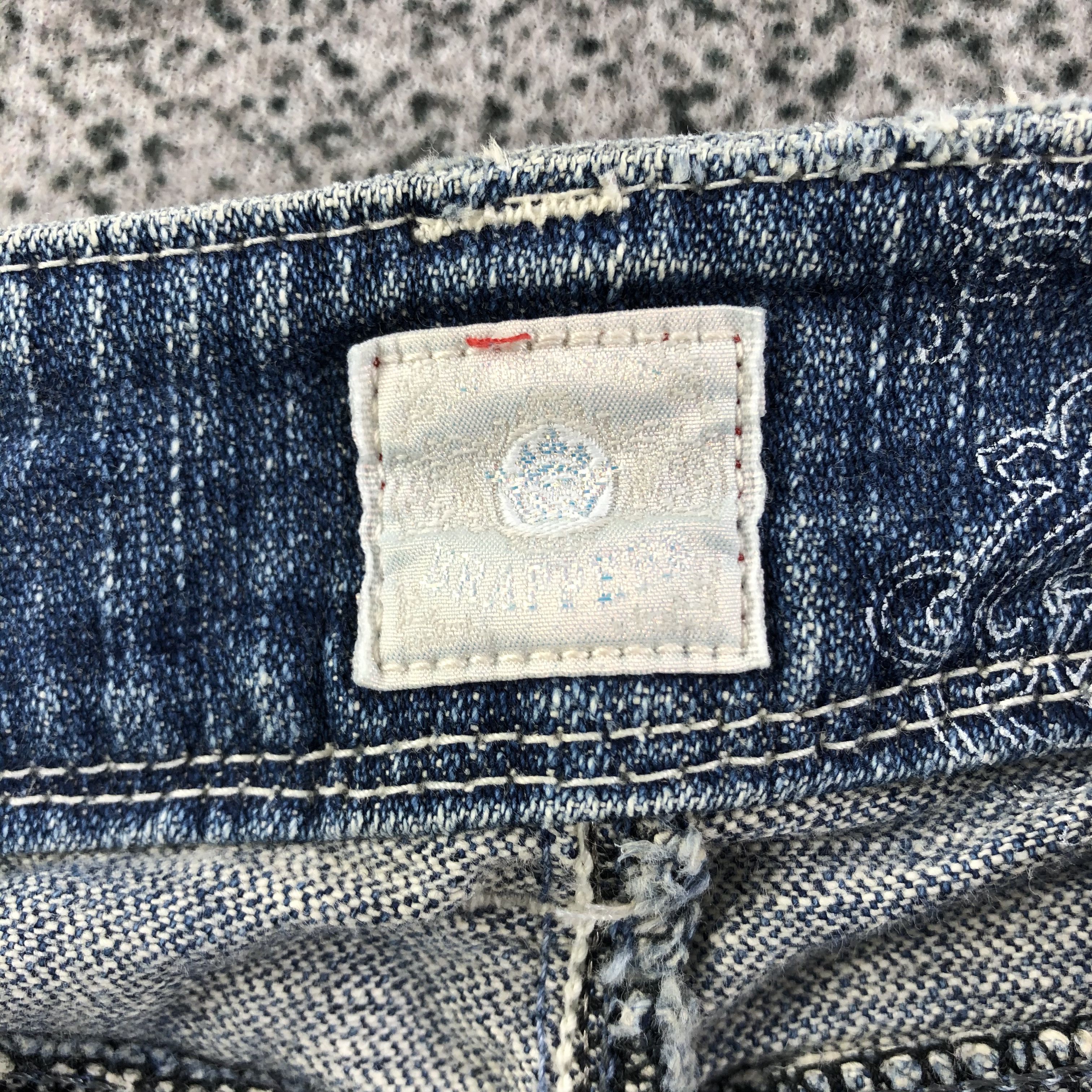 Japanese Brand Brappers Bush Pants Jeans Flare denim KJ1520 Size 29" - 9 Thumbnail