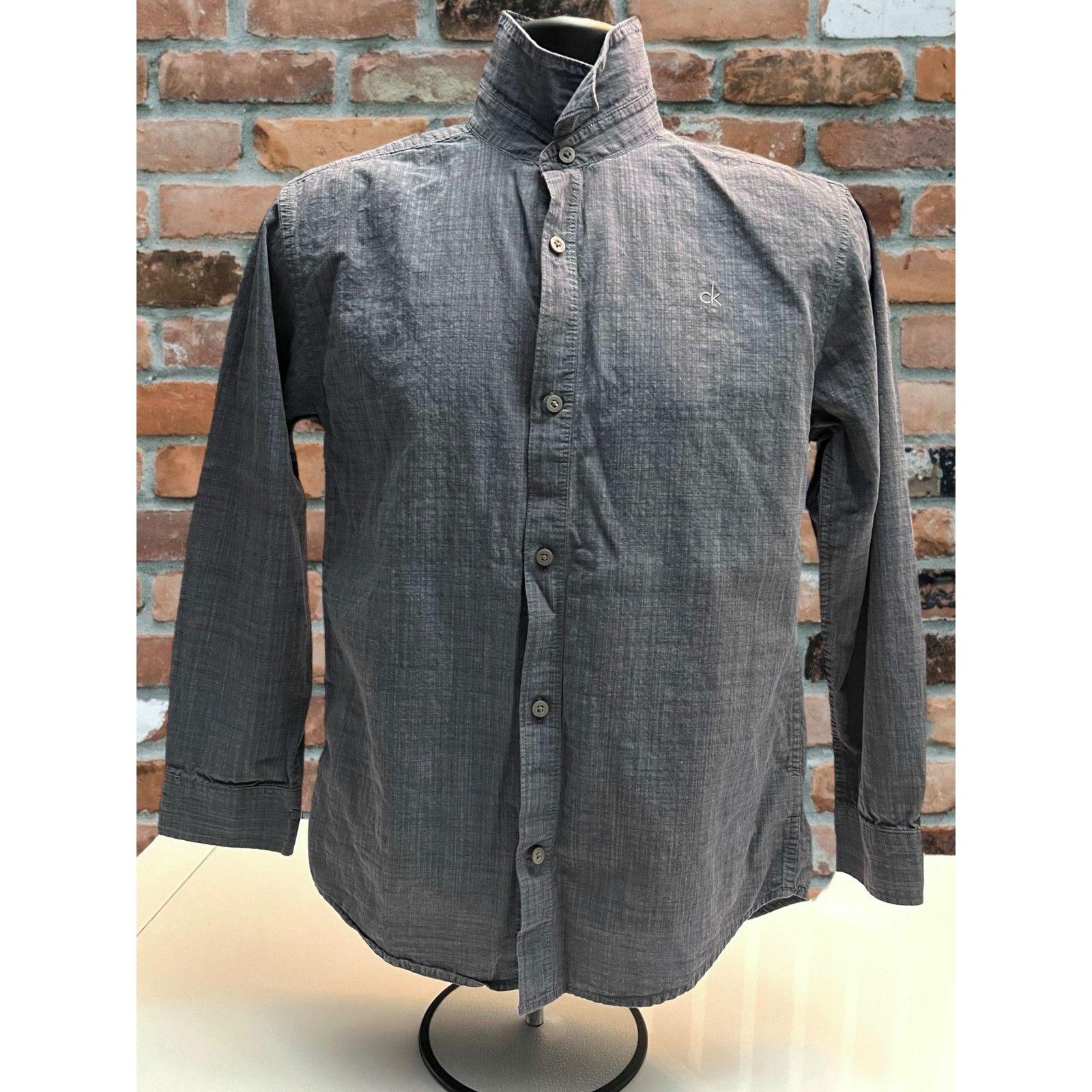 Calvin Klein Calvin Klein Jeans Men’s XL Long Sleeve Button-Up Shirt Gray Size US XL / EU 56 / 4 - 1 Thumbnail