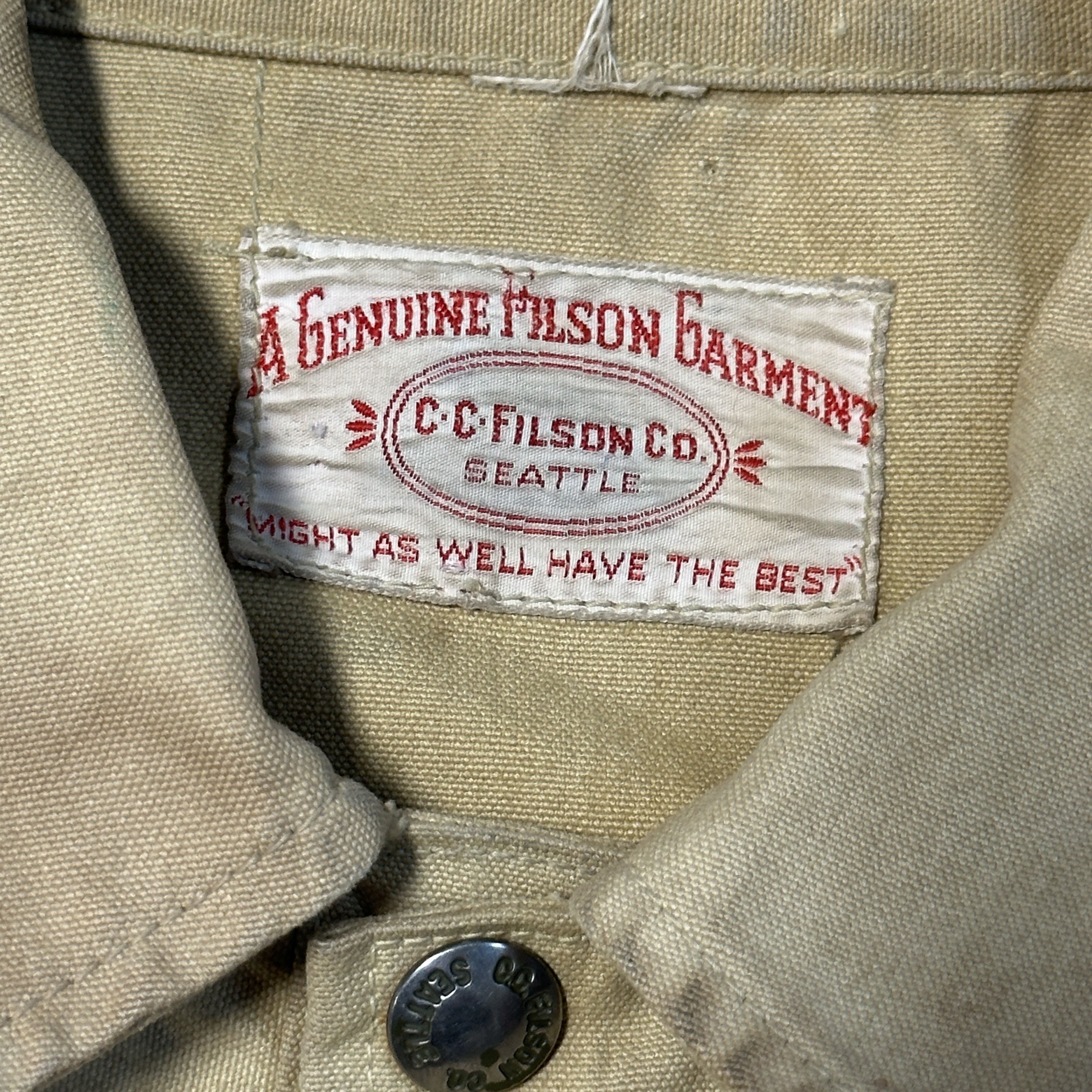 Filson Vintage Filson Tan Canvas Work Jacket Size Large 60s Hunting Cruiser Mackinaw Size US L / EU 52-54 / 3 - 2 Thumbnail