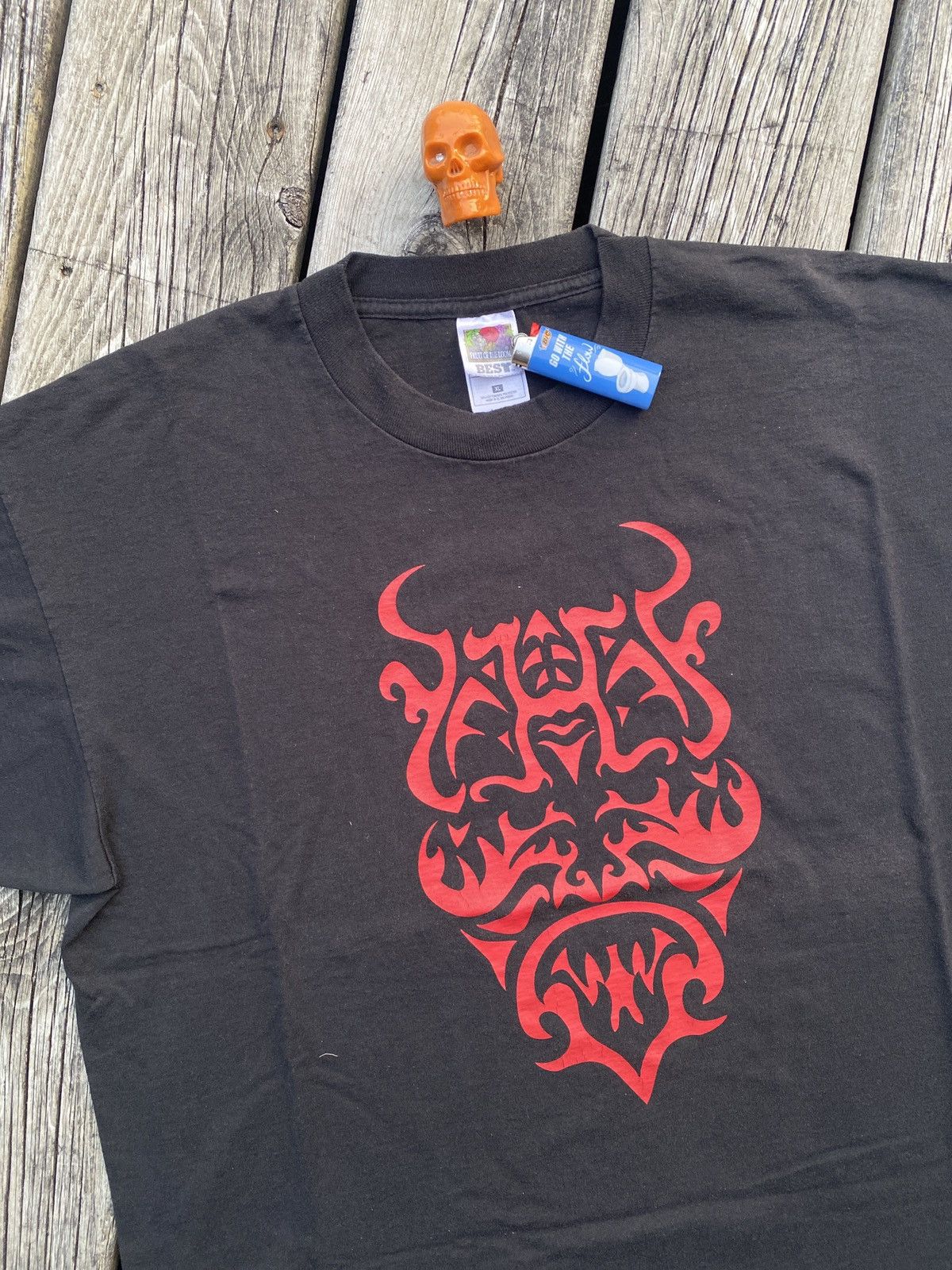 Band Tees × Fruit Of The Loom 90s Hate Furnace death metal band shirt sz XL Size US XL / EU 56 / 4 - 2 Thumbnail