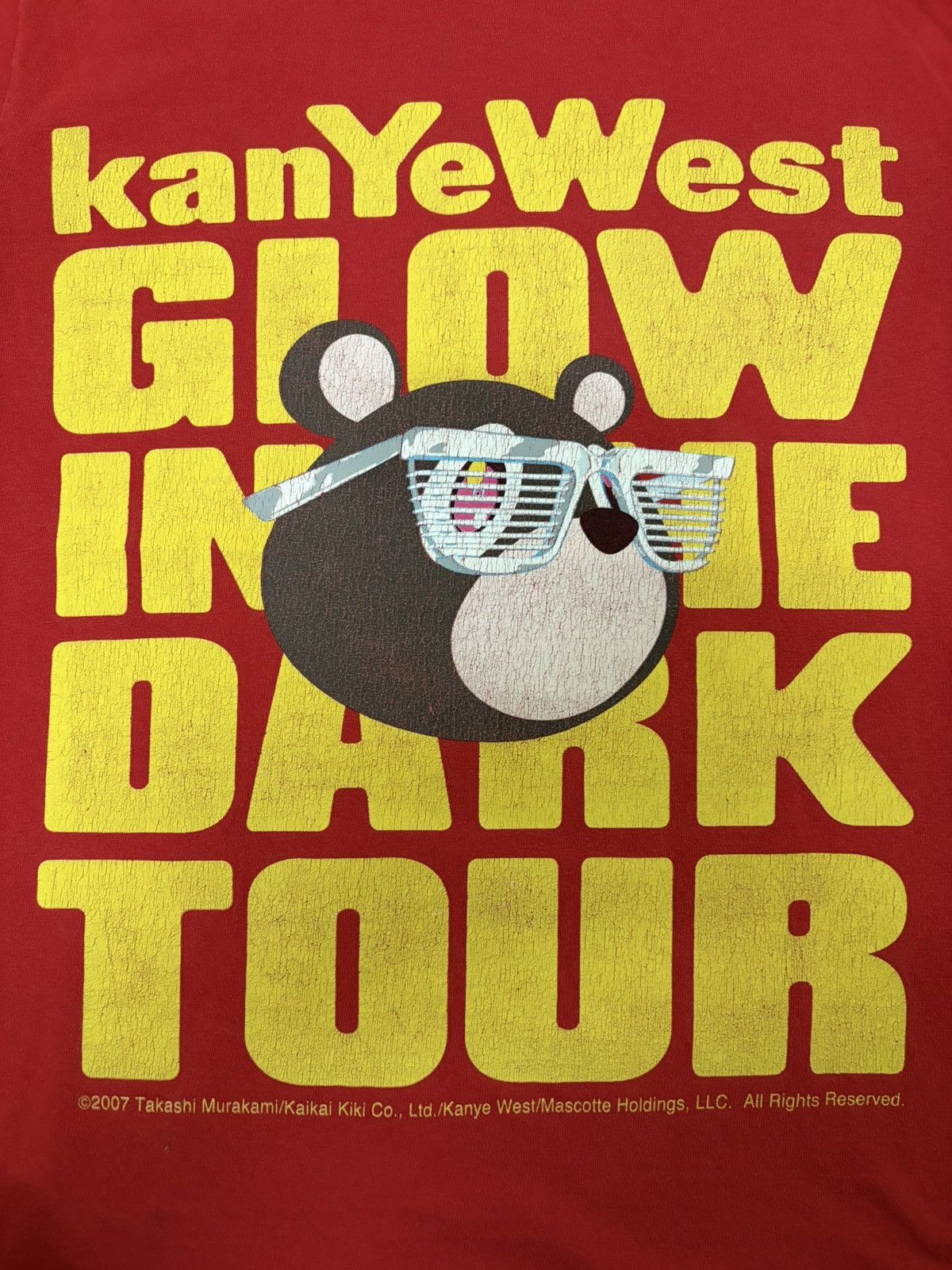 Kanye West 🔥 2007 KANYE WEST GLOW IN THE DARK TOUR BY TAKASHI MURAKAMI Size US S / EU 44-46 / 1 - 5 Thumbnail