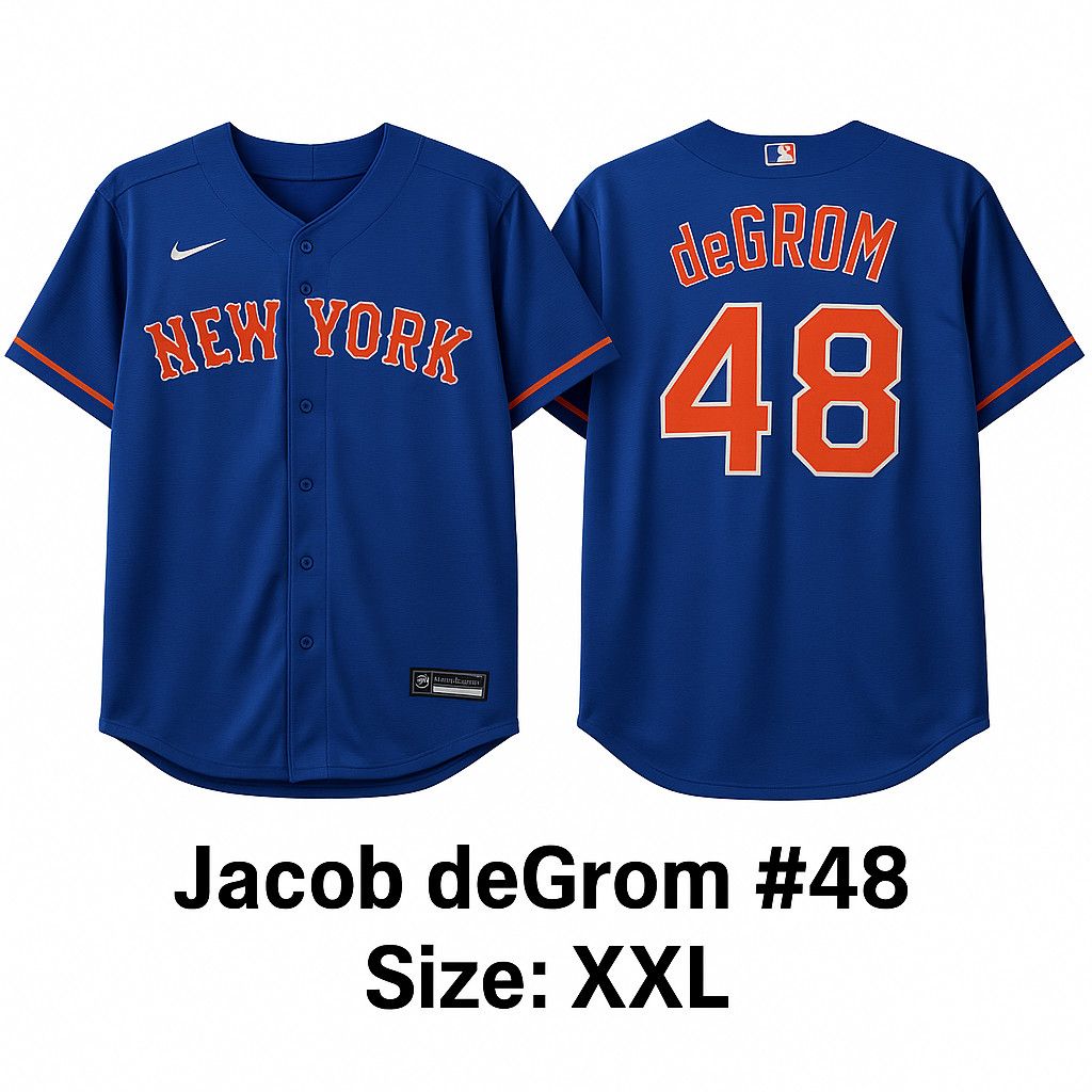 Nike Mets Degrom Road Alternate Size US XXL / EU 58 / 5 - 1 Thumbnail