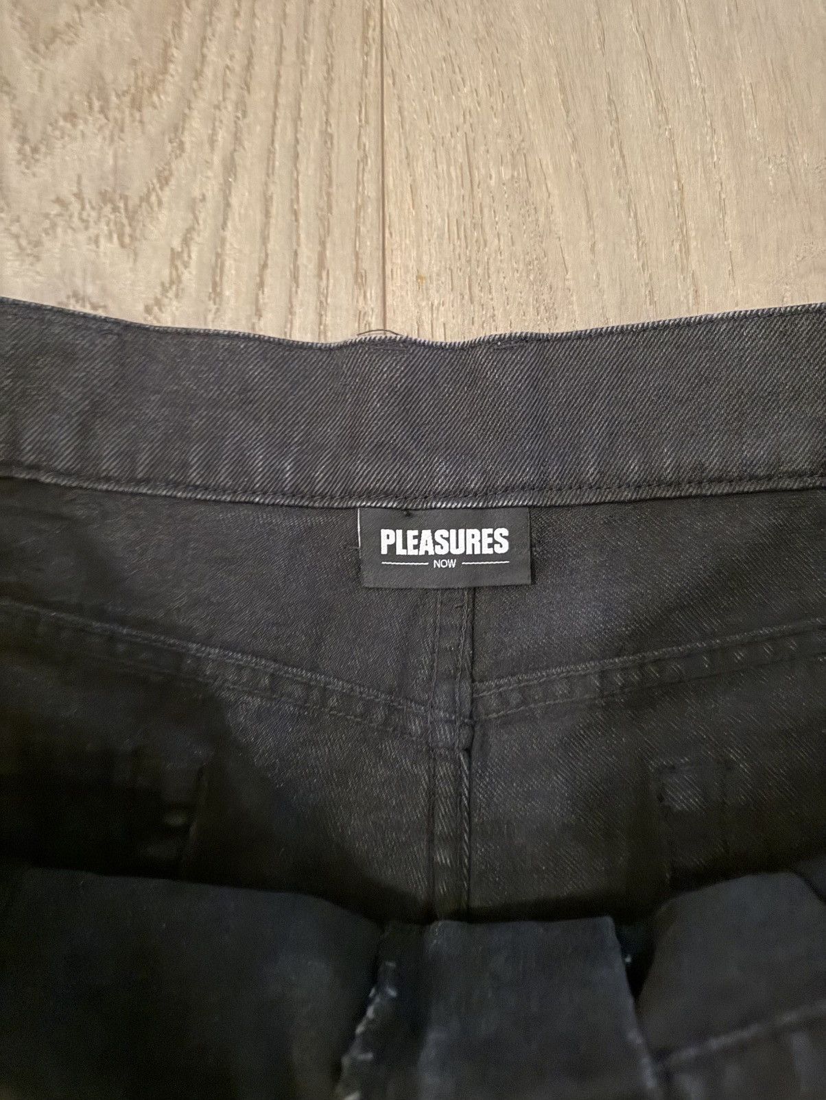 Pleasures PLEASURES Now Studded Black Denim Jeans – Size 38 Size US 38 / EU 54 - 5 Thumbnail