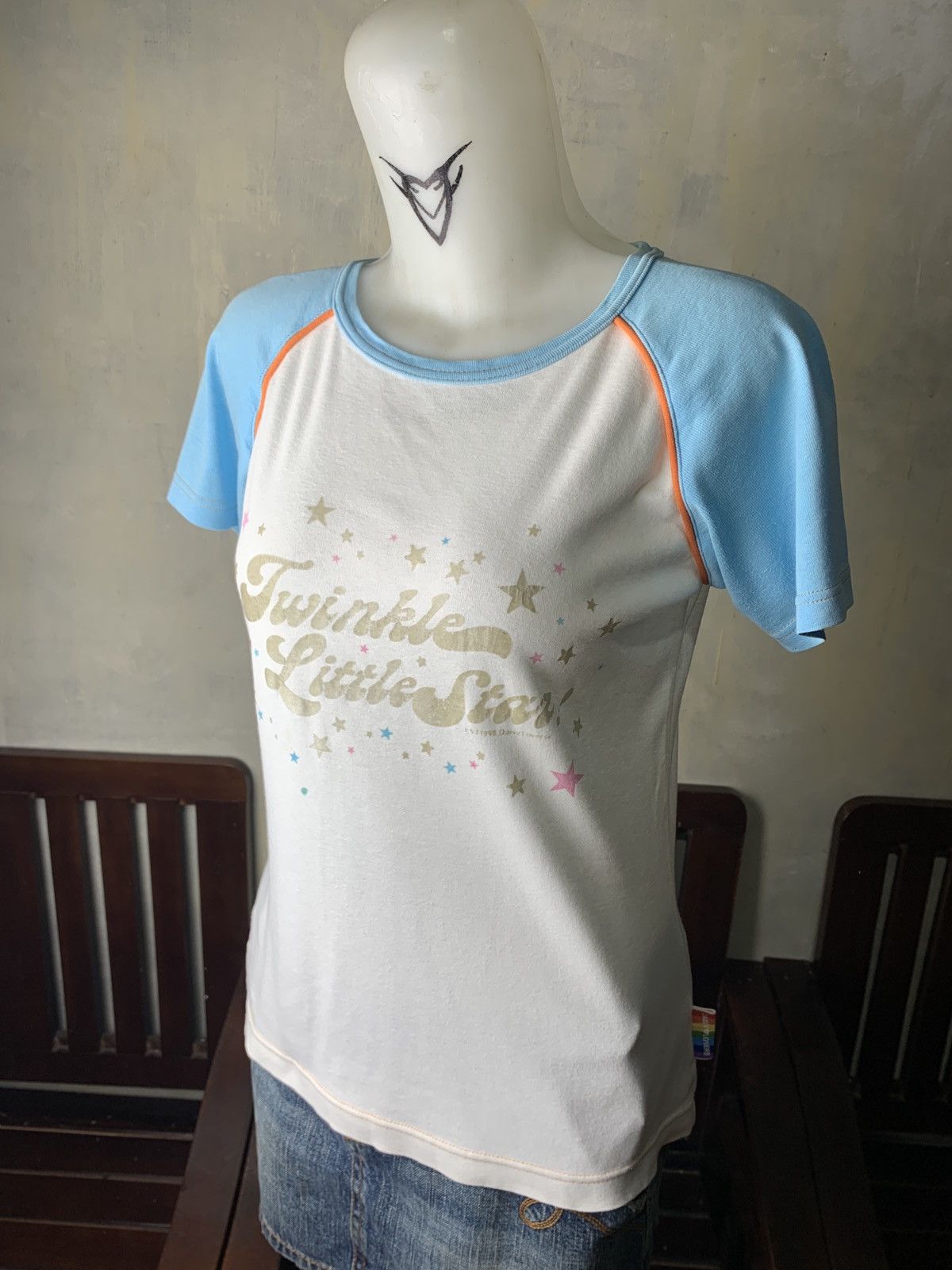 Other 2000s Daisy Lovers "Twinkle Little Star" Gliterry Stars Top Size L / US 10 / IT 46 - 2 Thumbnail